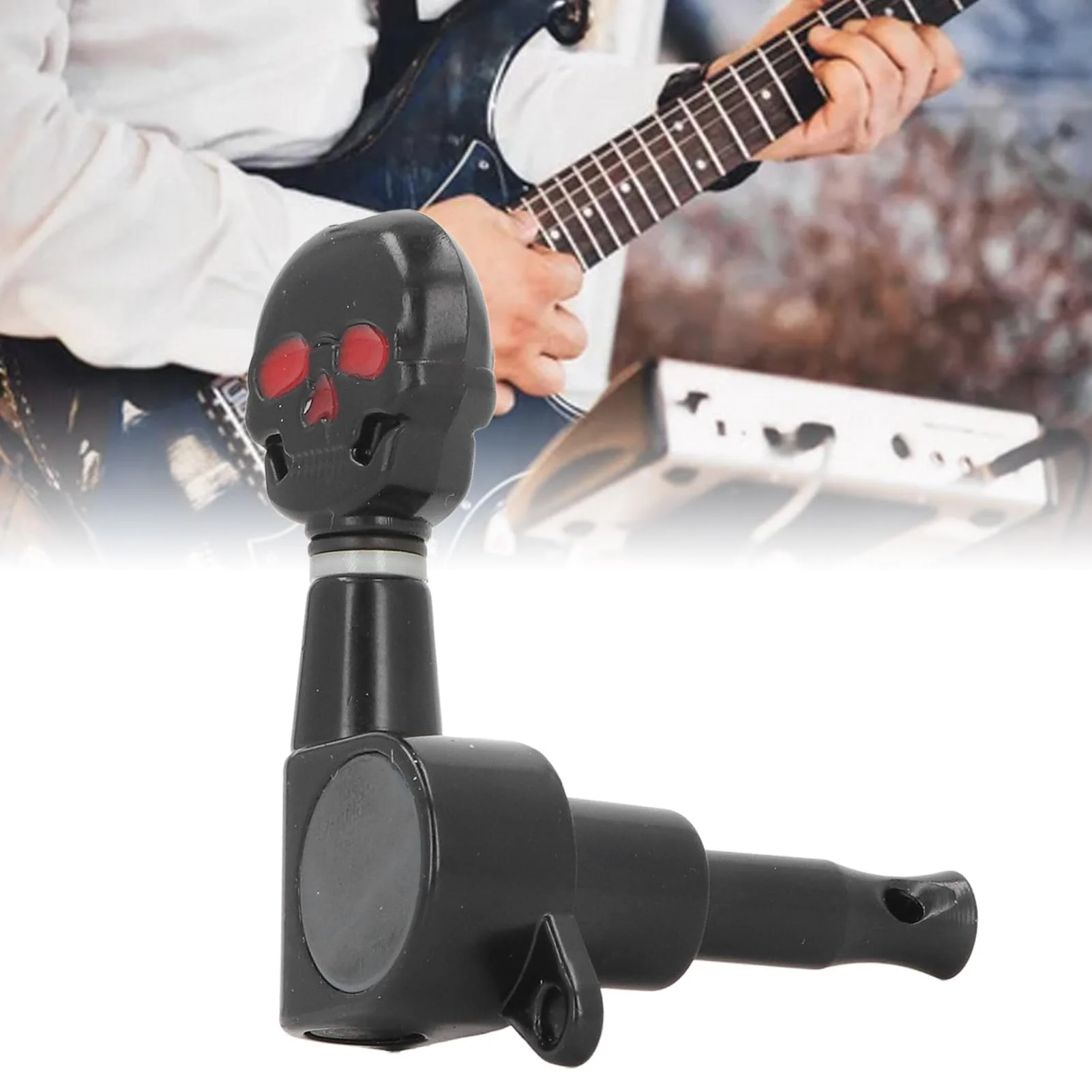 Skull Guitar Tuning Pegs, Metal Machine Heads Tuners, Electric Acoustic Guitar Tuners, Replacement Parts for Guitar Repair & Maintenance - Image 3