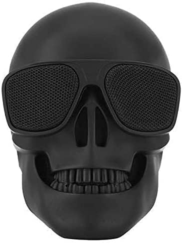 Skull Speaker, Portable Bluetooth Speakers Unique Speaker 8W Output Bass Stereo Compatible for Desktop PC/Laptop/Mobile Phone/MP3/MP4 Player for Halloween Decorations for Gift Party Big-Black - Image 3