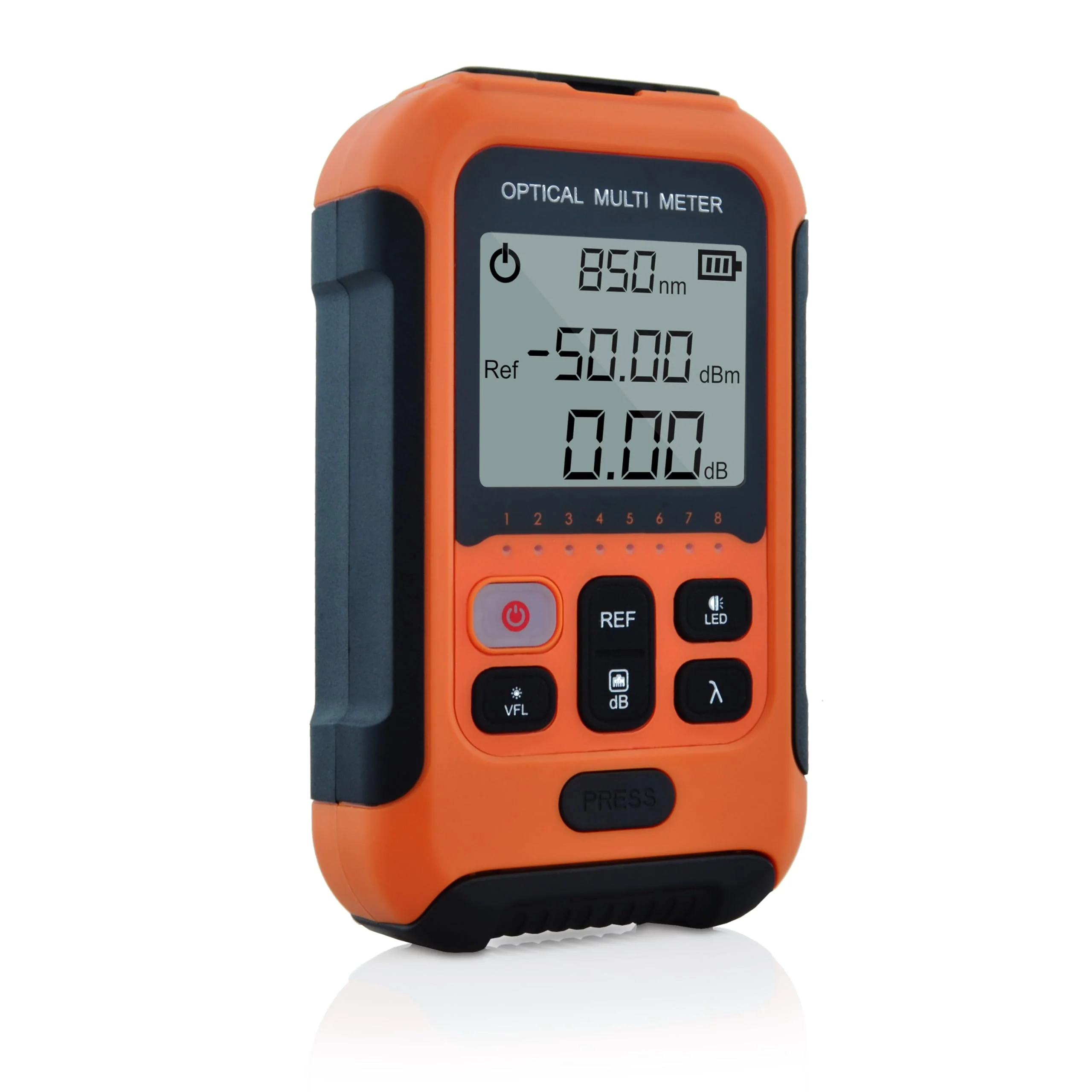 SKYSHL 800~1700nm -50~+26dBm Optical Power Meter and 650nm 30km VFL FTTH Optical Fiber Power Meter with 2.5 mm Universal Plug and FC/UPC-LC/UPC Adapter-SS103PVC12 SS103PVC12(800~1700nm -50~+26dBm) - Image 3