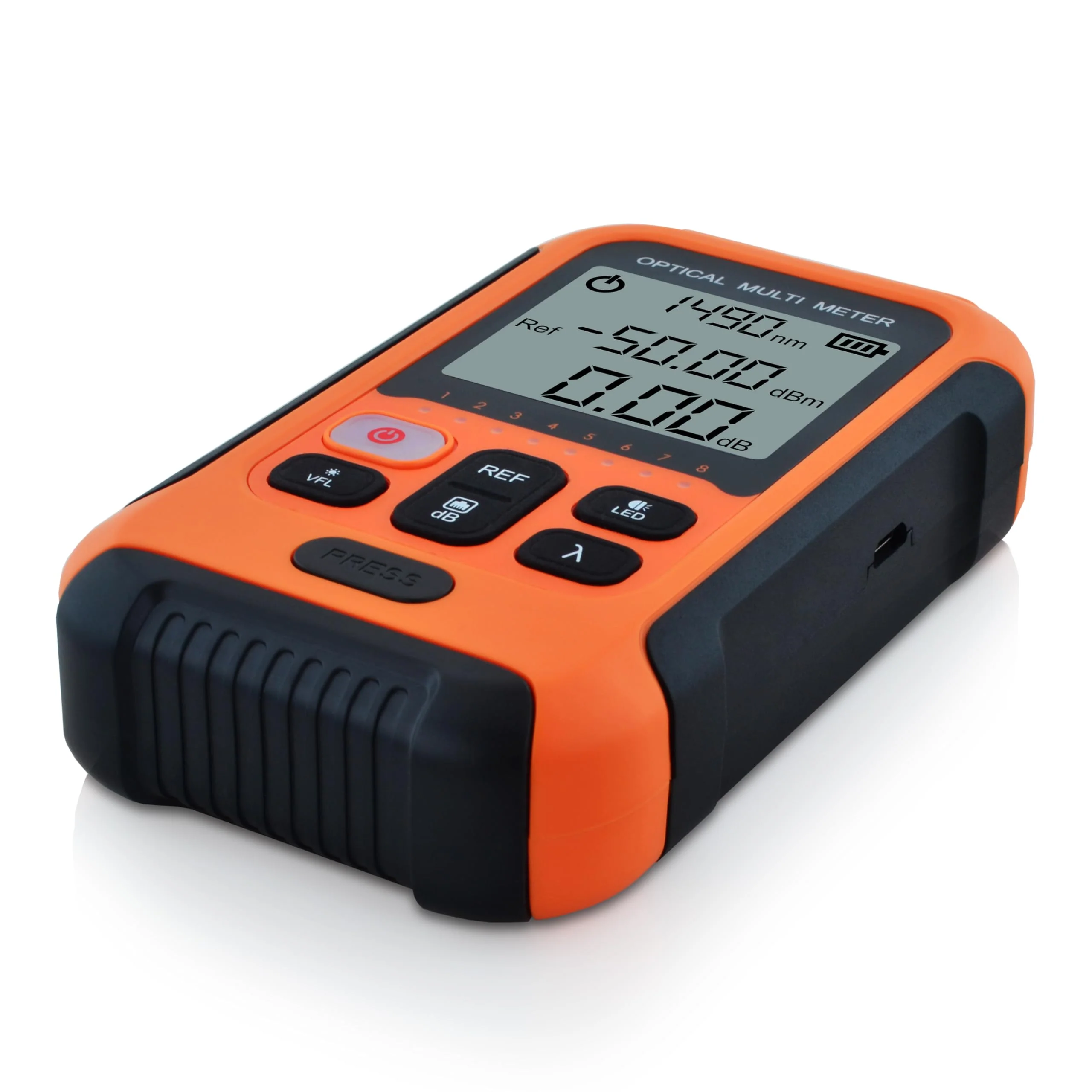 SKYSHL 800~1700nm -50~+26dBm Optical Power Meter and 650nm 30km VFL FTTH Optical Fiber Power Meter with 2.5 mm Universal Plug and FC/UPC-LC/UPC Adapter-SS103PVC12 SS103PVC12(800~1700nm -50~+26dBm) - Image 7