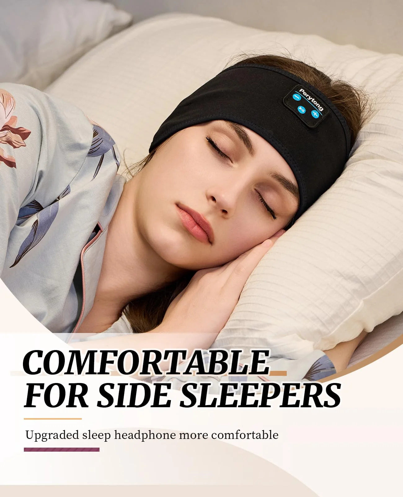 Sleep Headphones, Sports Headband Bluetooth Headphones, Wireless Music Sleeping Headphones, Long Time Play Headphone Band with Built in Speakers Perfect for Sleep,Workout,Running,Yoga,Travel - Image 3