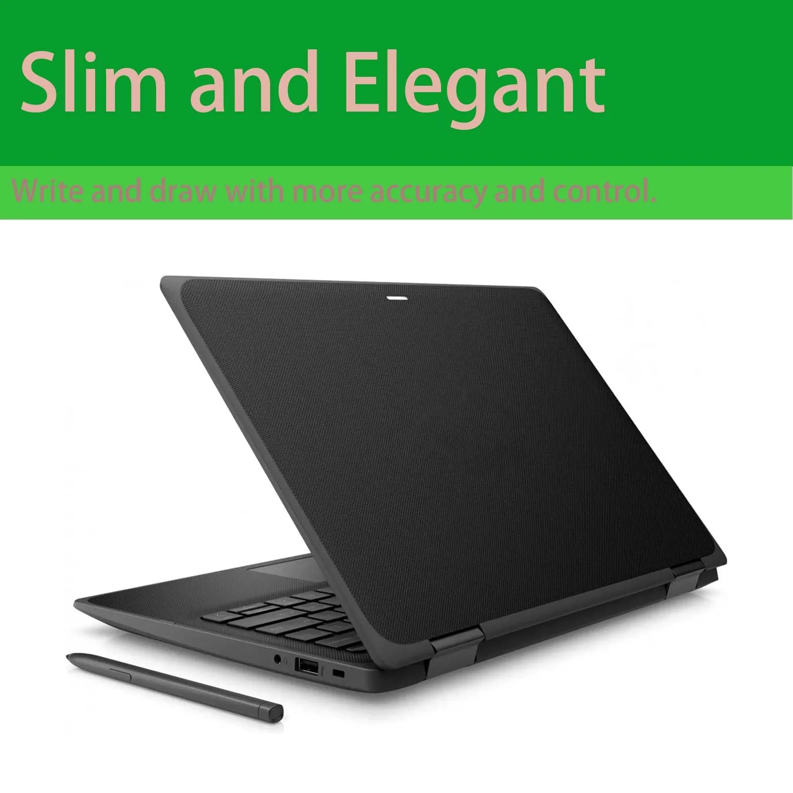Slim Rechargeable Pen for HP Slim Rechargeable Pen(630W7AA)Compatible with HP Pro x360 Fortis 11 inch G9 Notebook PC, G10 Notebook PC and Pro x360 435 13.3 inch G9 Notebook PC,AES 1.0 Protocol(Black) - Image 5