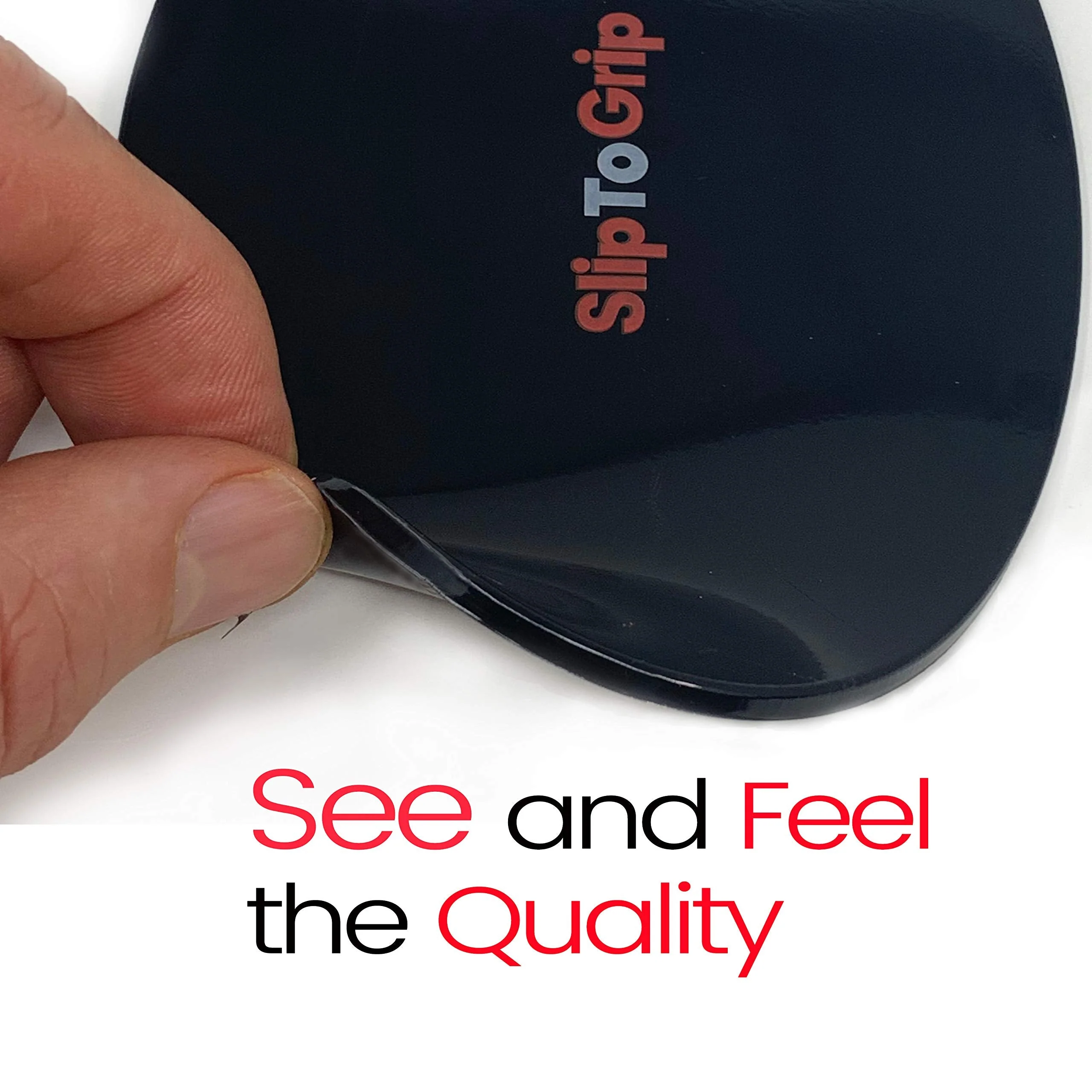 SlipToGrip Premium Cell Pads Twin Pack - Two Universal Cell Pads. Sticky Anti-Slip Gel Pads - Holds Cell Phones, Sunglasses, Coins, Golf Cart, Boating, Speakers. - Image 2
