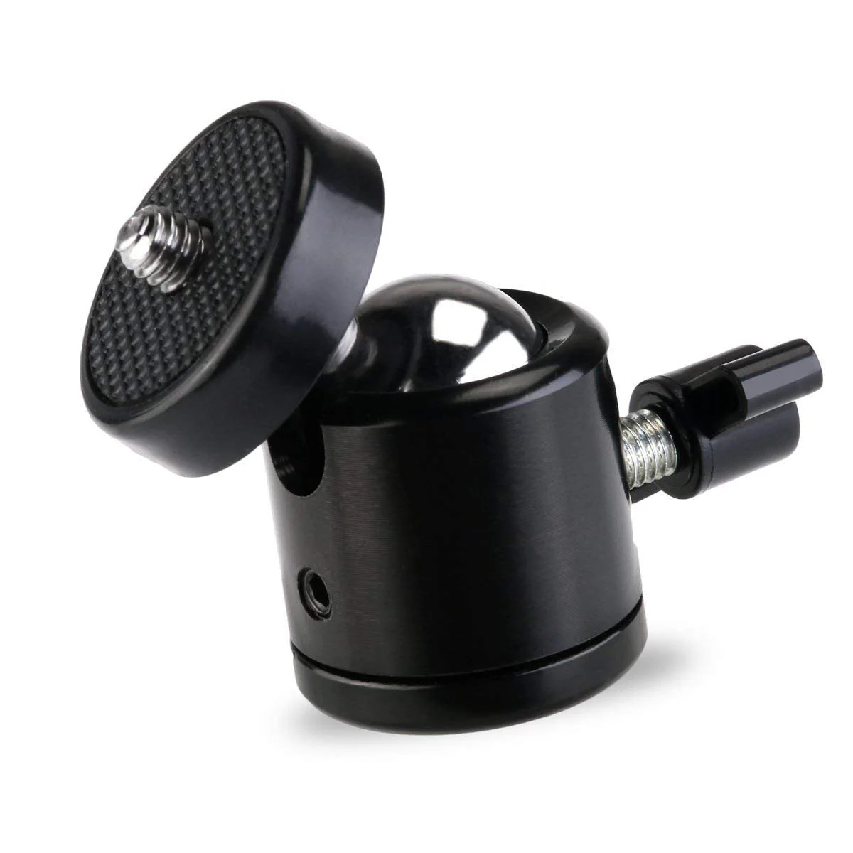 SLOW DOLPHIN Hot Shoe Mount Adapter 360 Degree Swivel Mini Ball Head 1/4 Tripod Screw for Cameras, Camcorders, Smart Phone, LED Video Light, Microphone (4 Packs) - Image 3