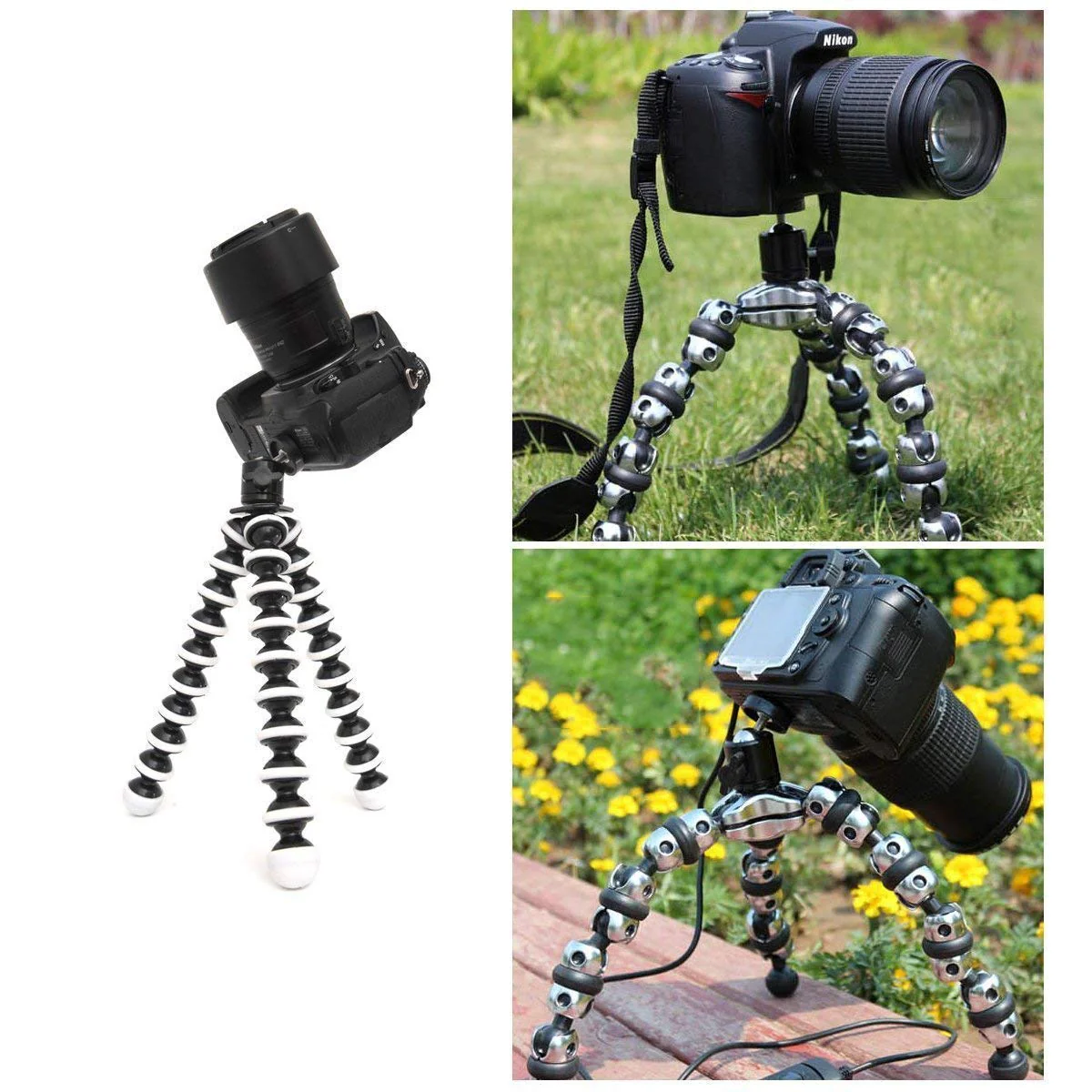 SLOW DOLPHIN Hot Shoe Mount Adapter 360 Degree Swivel Mini Ball Head 1/4 Tripod Screw for Cameras, Camcorders, Smart Phone, LED Video Light, Microphone (4 Packs) - Image 7