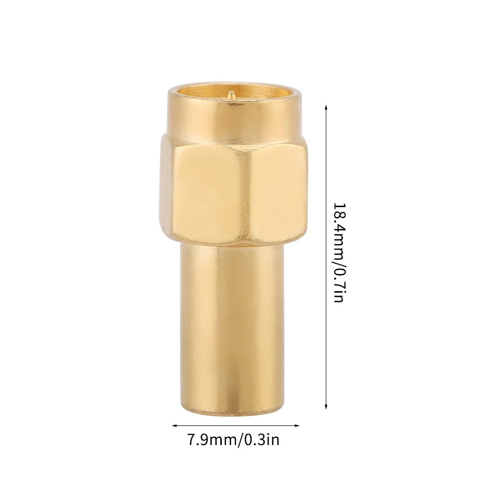 sma50ohl 5pcs SMA Male Connector RF Coaxial Matched Terminator Termination 5 Pieces SMA Connector Coaxial Adapter Terminal Terminal Terminal Termination Load 50 Ohm 2W Load - Image 4