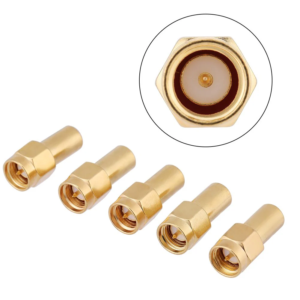 sma50ohl 5pcs SMA Male Connector RF Coaxial Matched Terminator Termination 5 Pieces SMA Connector Coaxial Adapter Terminal Terminal Terminal Termination Load 50 Ohm 2W Load - Image 5