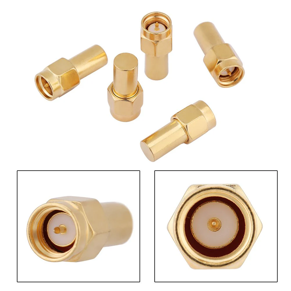 sma50ohl 5pcs SMA Male Connector RF Coaxial Matched Terminator Termination 5 Pieces SMA Connector Coaxial Adapter Terminal Terminal Terminal Termination Load 50 Ohm 2W Load - Image 6