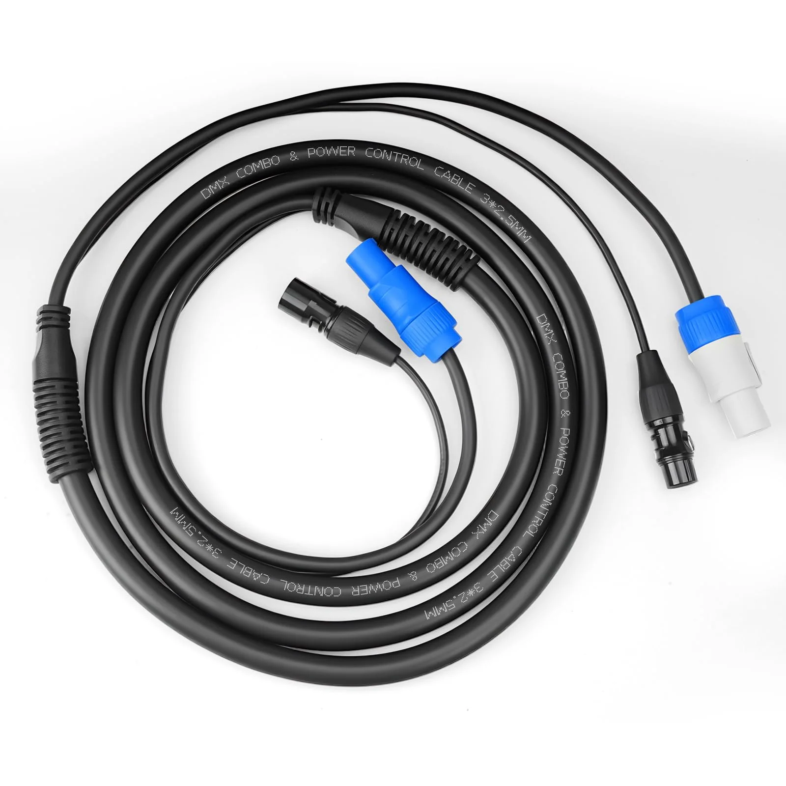 SMALL-EYE 3 Pin DMX & Power Con Combo Link Cable 5 ft – 13AWG Power Control DMX Male to Female Cord for Lighting Fixtures 5 Feet - Image 7