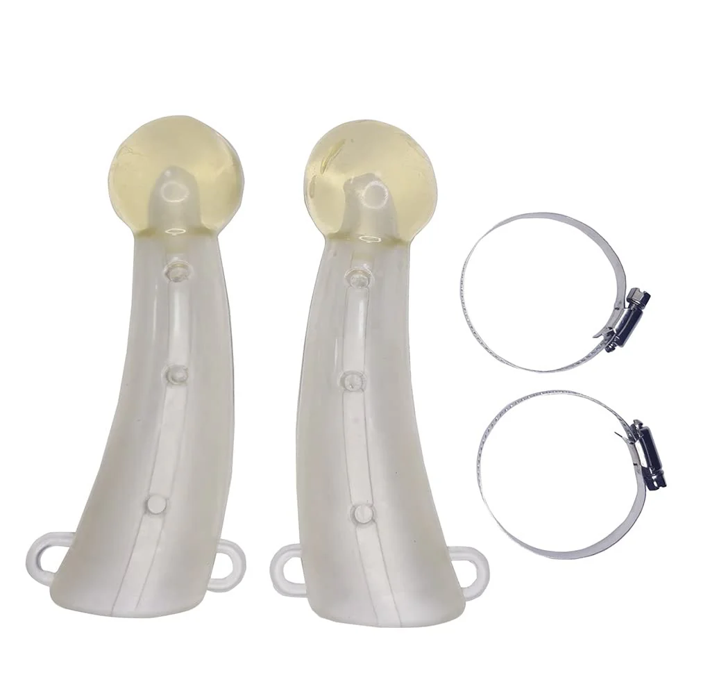 Small Size Silicone Goats Calf Cattle Bull Cow Horn Cover Anti-Fight Protective Cover Cow Horn Protector Round Cornered With Small Size 6.9"X1.77" - Image 9