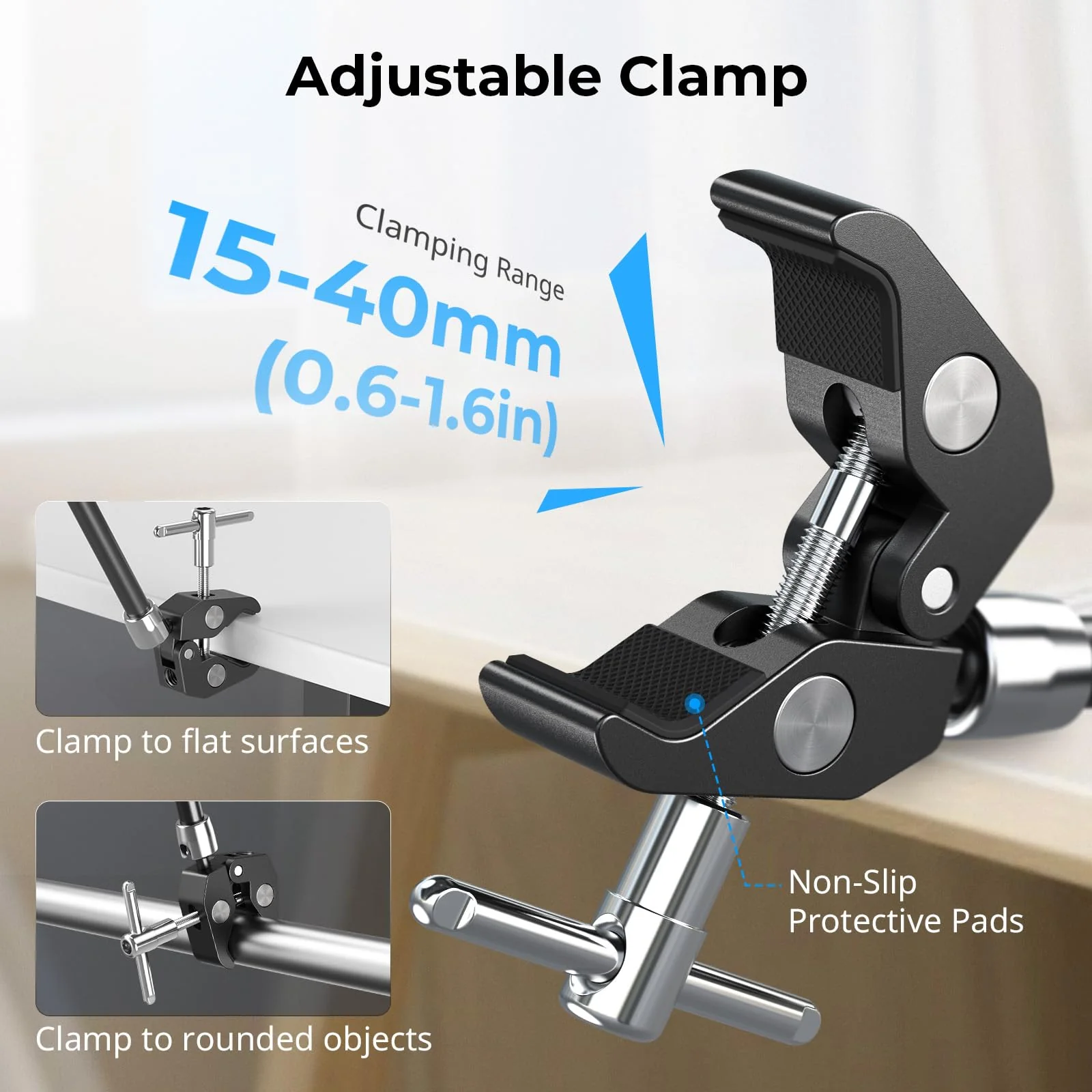 SMALLRIG 11 Inch Magic Arm with Crab-Shaped Clamp, Arm with 1/4"-20 Screw and Retractable Pins, for Action Cameras, Monitors, Video Lights, and Microphones - 5311 11 Inches - Image 6