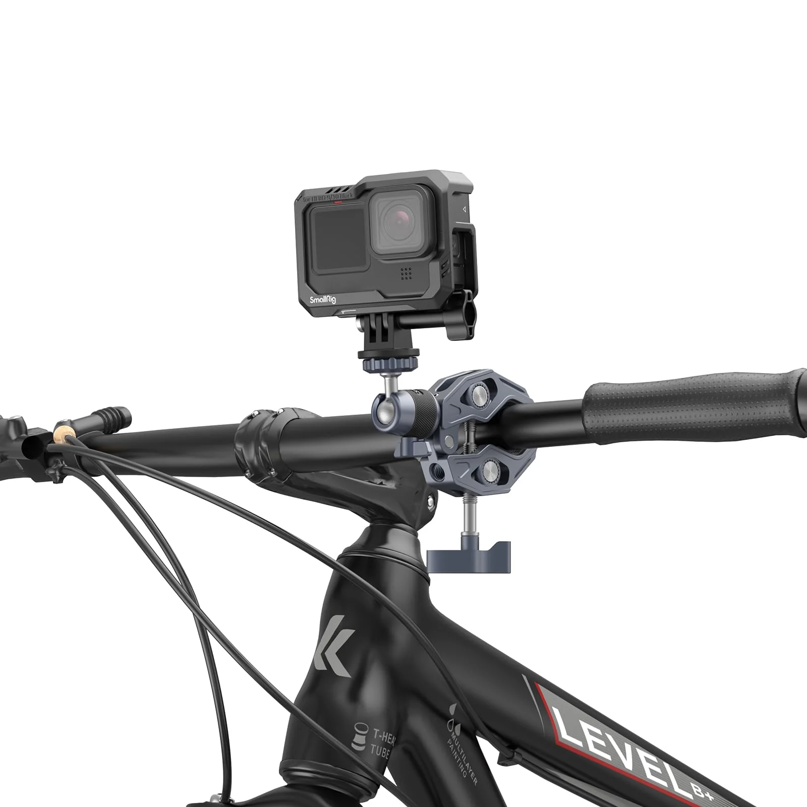 SMALLRIG Camera Mount Clamp, Gopro Motorcycle and Bike Handlebar Mount Kit, Super Clamp for DSLR, Action Camera, Gopro, Insta360, LED Light, Monitor, Max Load 3.5KG - Image 8