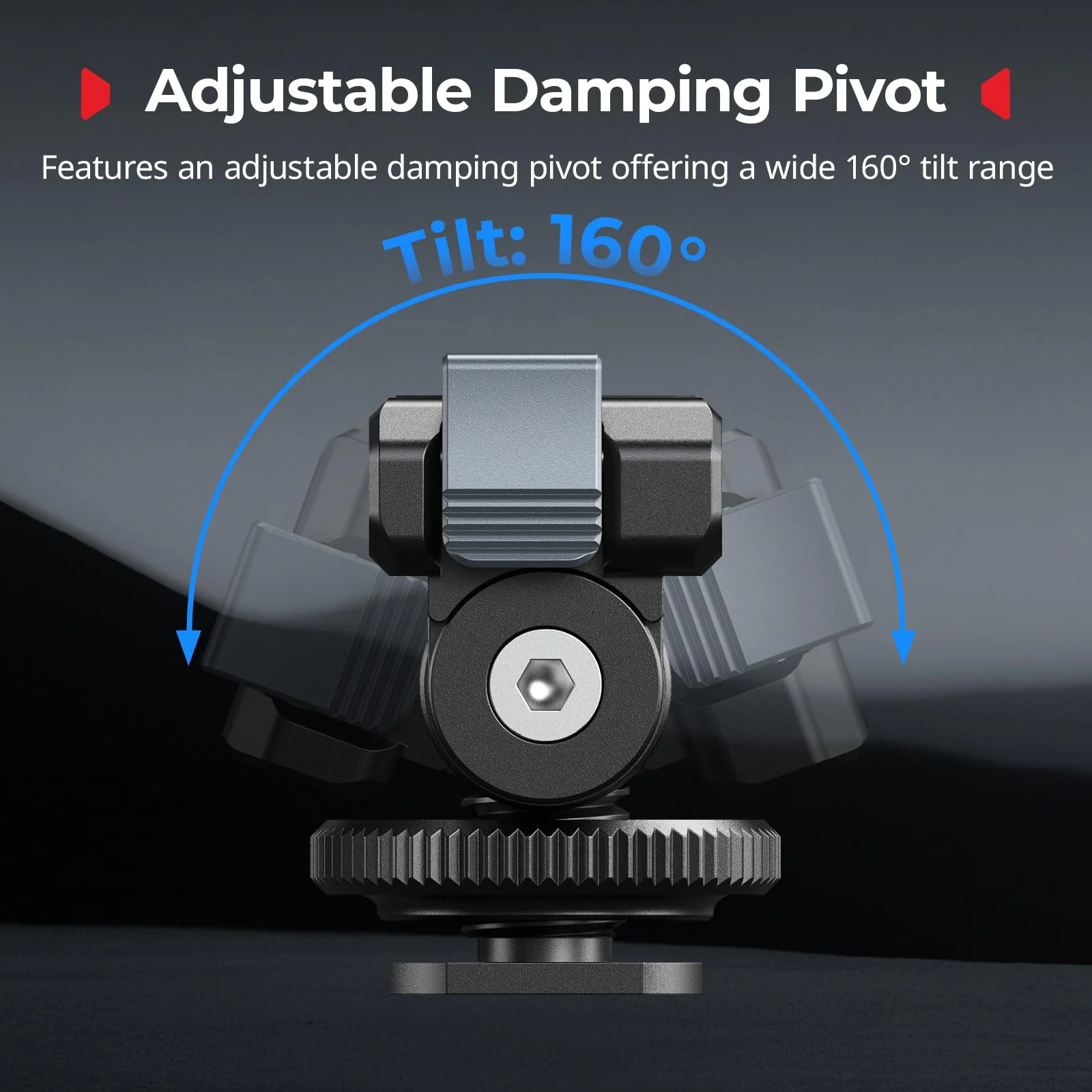 SMALLRIG Cold Shoe Adapter Mount for DJI Osmo 360 / Action 5 Pro / 4 / 3, with Quick Release Mount, 180° Tilt Adjustable - 5436 - Image 5