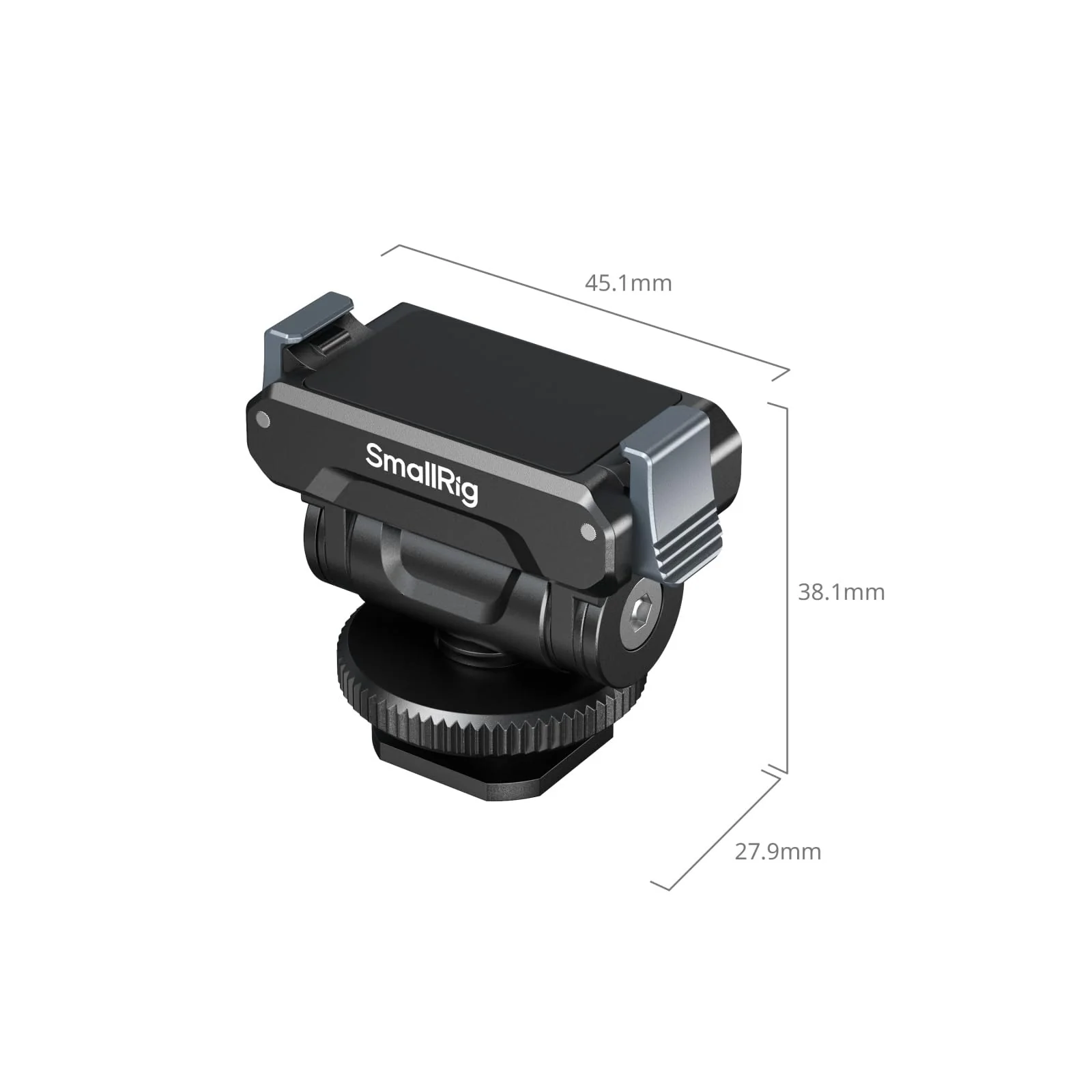SMALLRIG Cold Shoe Adapter Mount for DJI Osmo 360 / Action 5 Pro / 4 / 3, with Quick Release Mount, 180° Tilt Adjustable - 5436 - Image 9