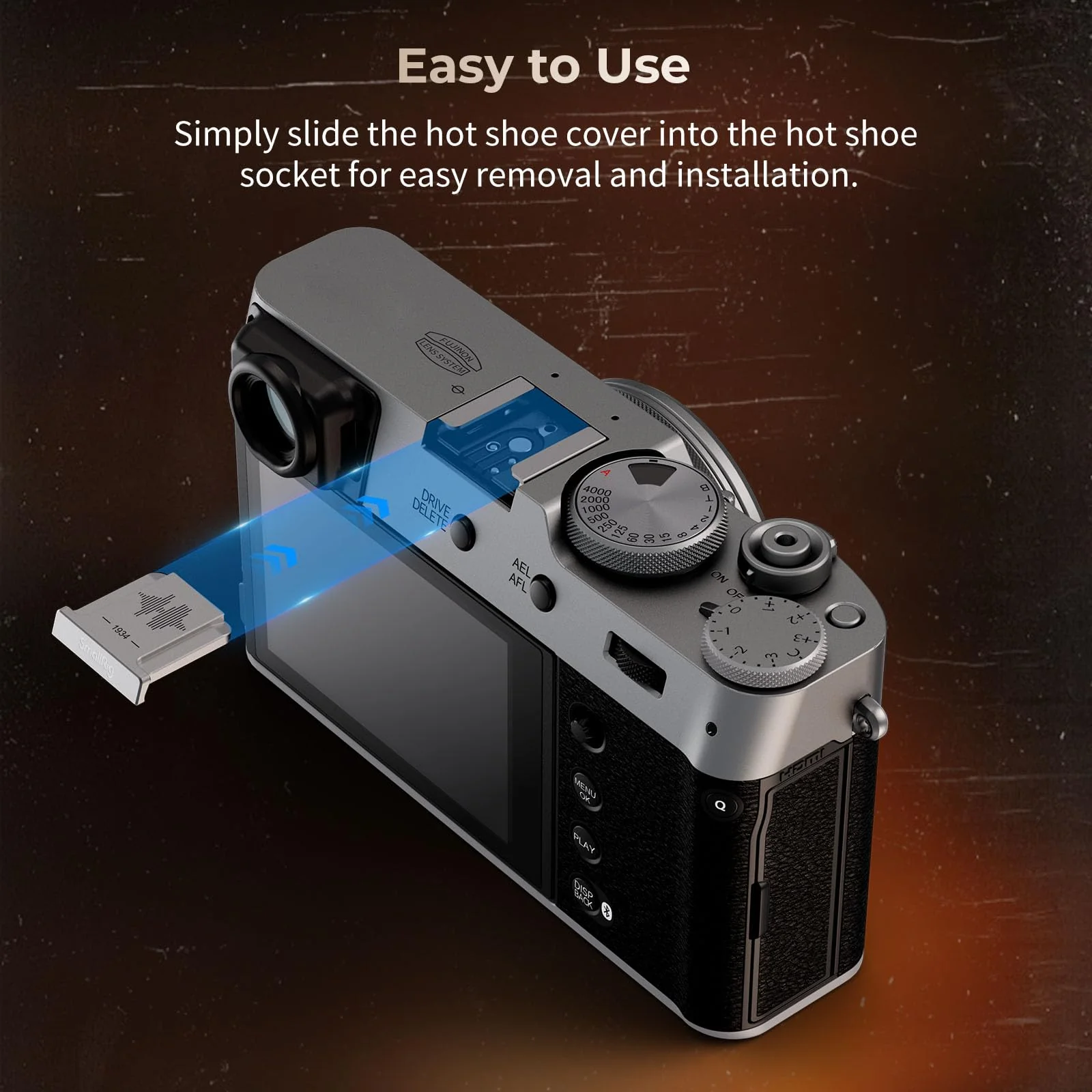 SmallRig Hot Shoe Cover for FUJIFILM X100VI X100V X-T4 X-T3 X-E4 X-T50 X-S20 X-S10 XPro3 X-H2s X-H2 GFX100S GFX100 II GFX50SII, etc. (Except X-T5, X-T30II) Silver- 4697 - Image 5