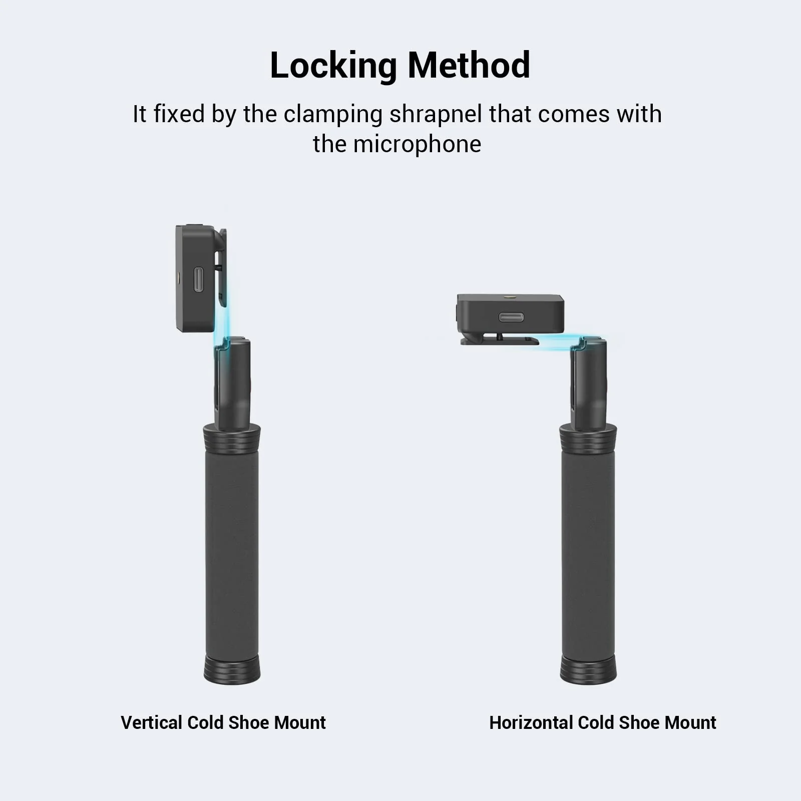 SMALLRIG Interview Mic Handle, Stretchable Mic Handle for RODE Go, for DJI, for Hollyland Lark 150, for Synco G1/A2 and Other Lavalier Microphones with Cold Shoe 3182 - Image 2
