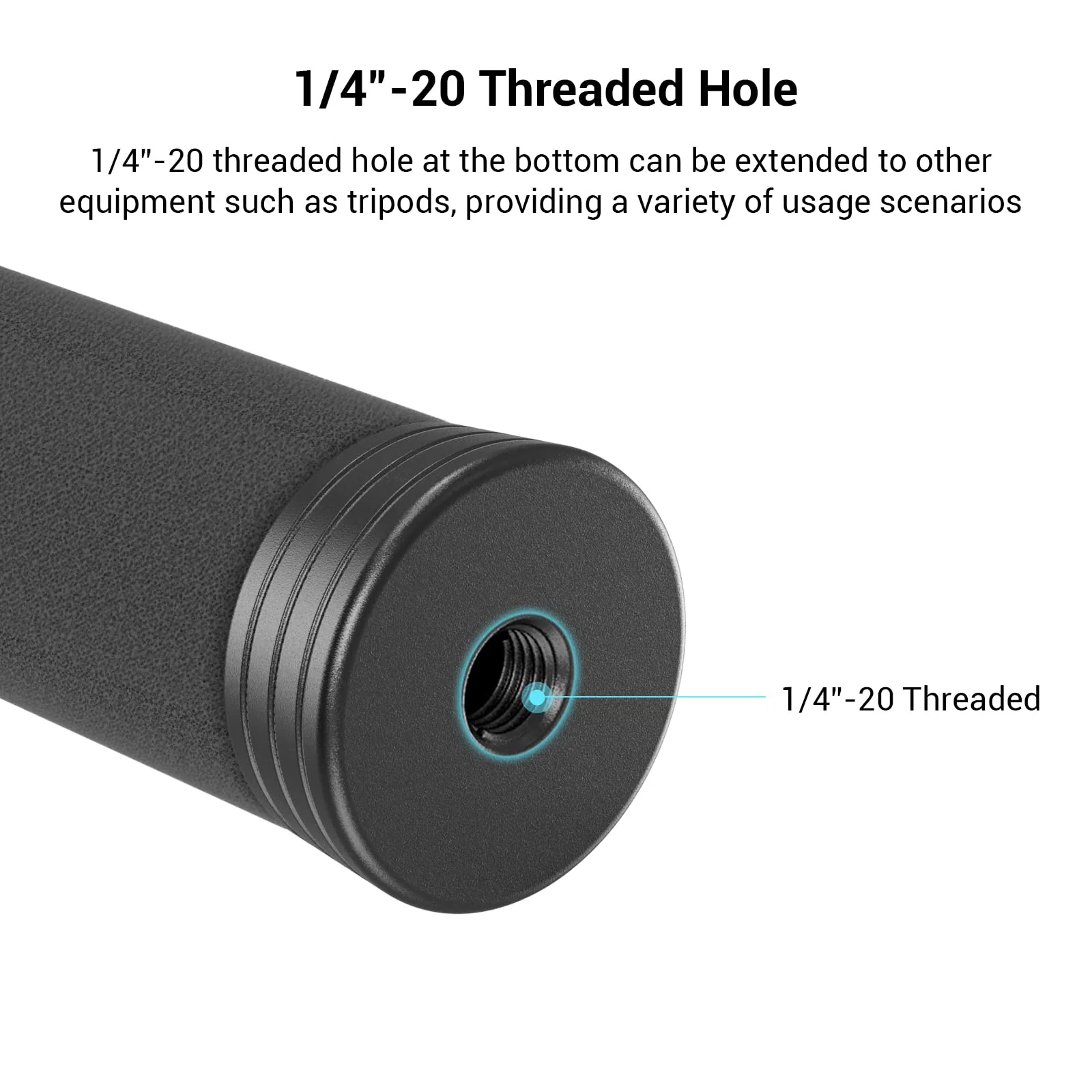 SMALLRIG Interview Mic Handle, Stretchable Mic Handle for RODE Go, for DJI, for Hollyland Lark 150, for Synco G1/A2 and Other Lavalier Microphones with Cold Shoe 3182 - Image 5