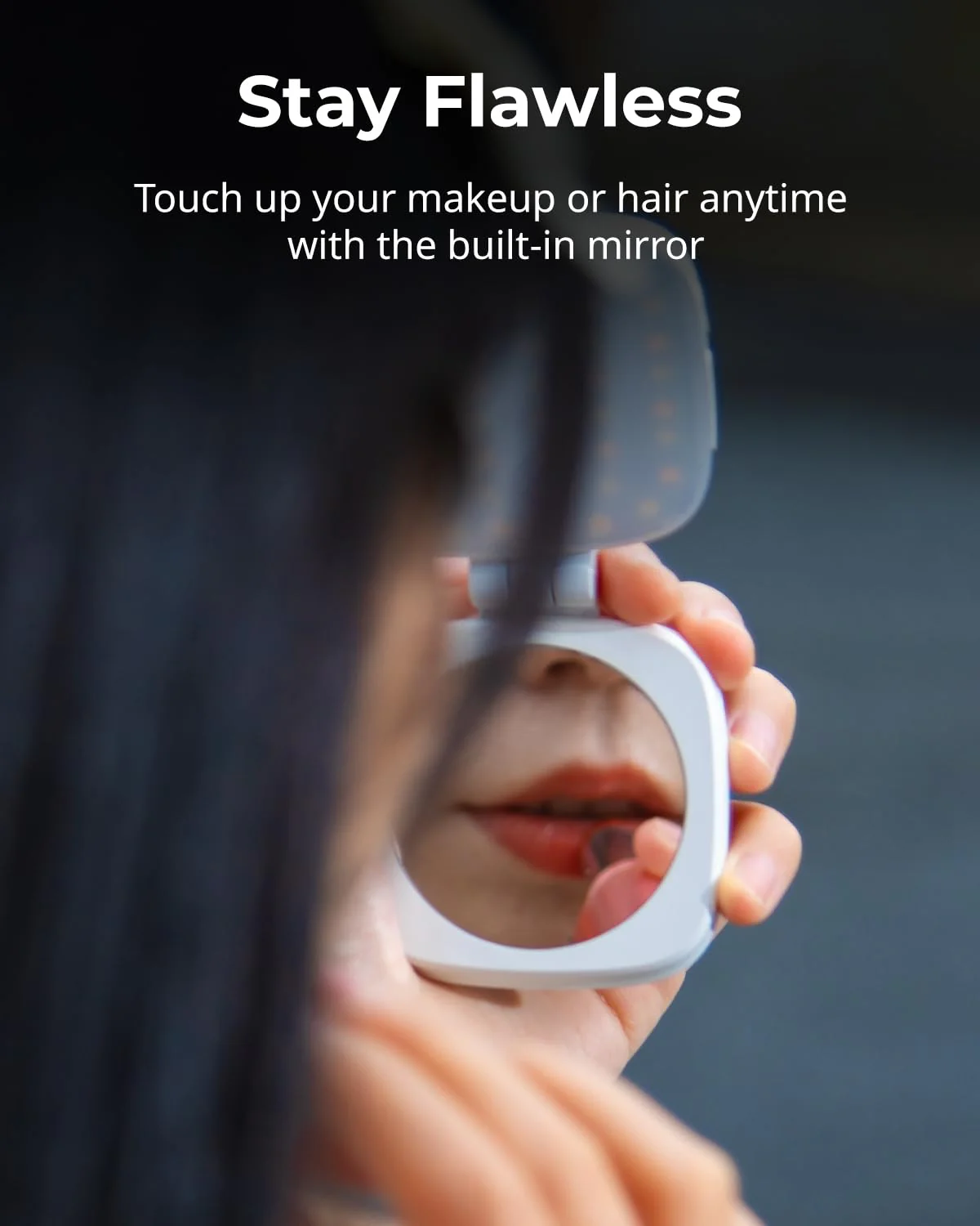 SmallRig Magnetic Selfie Light for iPhone, Phone Light with a Mirror, Instant Attachment for MagSafe, for Selfies, Video Conference, Vibe P48 Black - Image 2