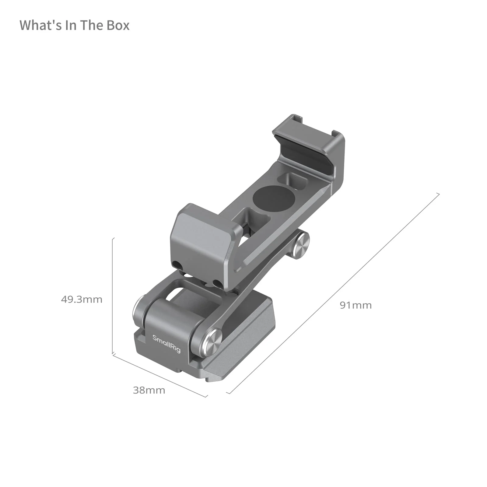 SMALLRIG Metal Phone Mount with Baseplate for Arca-Swiss,Compatible for DJI RS 4 Mini & RS 3 Mini, Phone Mount Adapter Support Free Adjustment Joints, Phone Tripod Mount for iPhone 17/16/15-5338 - Image 9