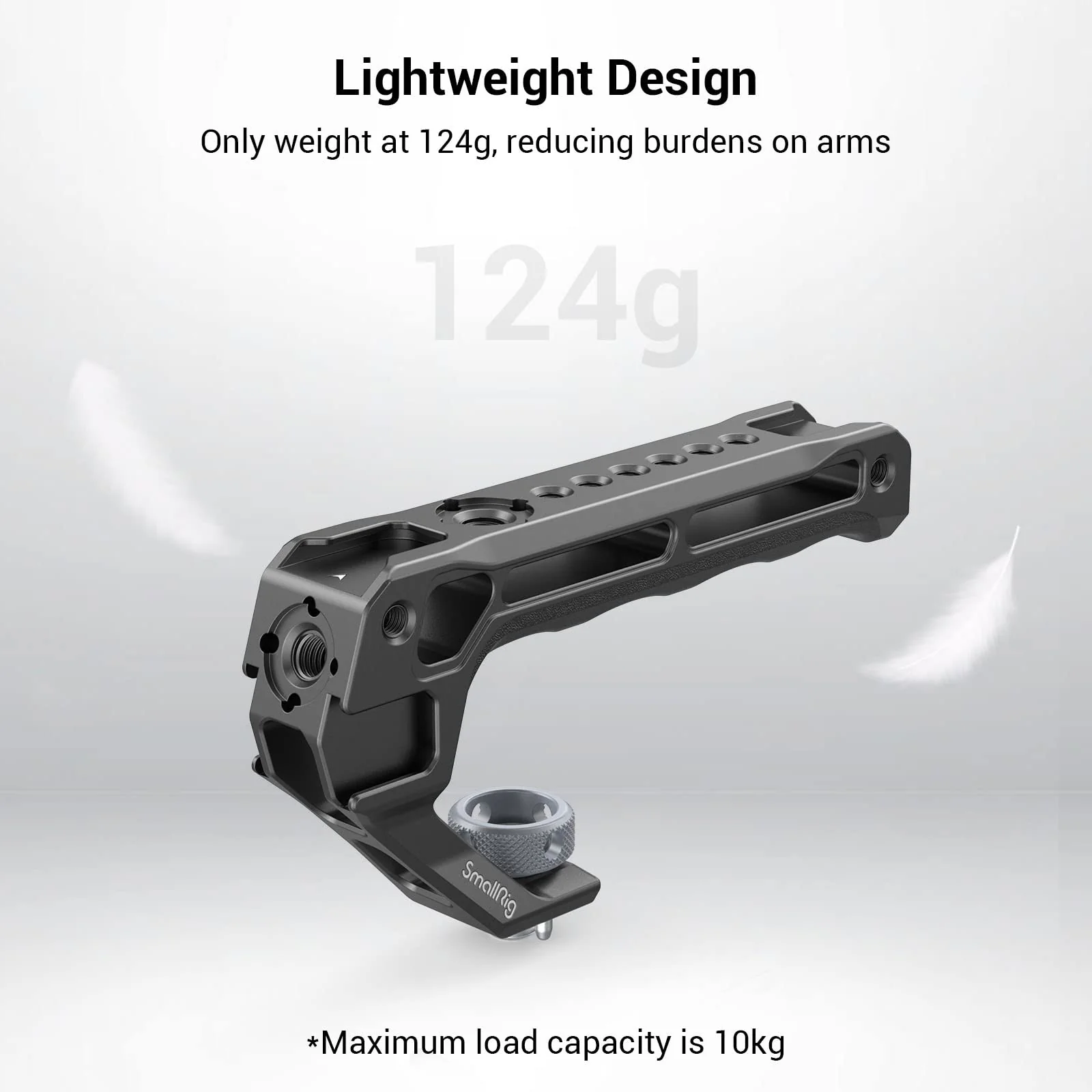 SmallRig Top Handle with 3/8"-16 Locating Pins for ARRI Grip for Camera Cage, Universal Video Rig with 5 Cold Shoe Adapters to Mount DSLR Camera with Microphone/LED Light/Monitor - 3765 - Image 3