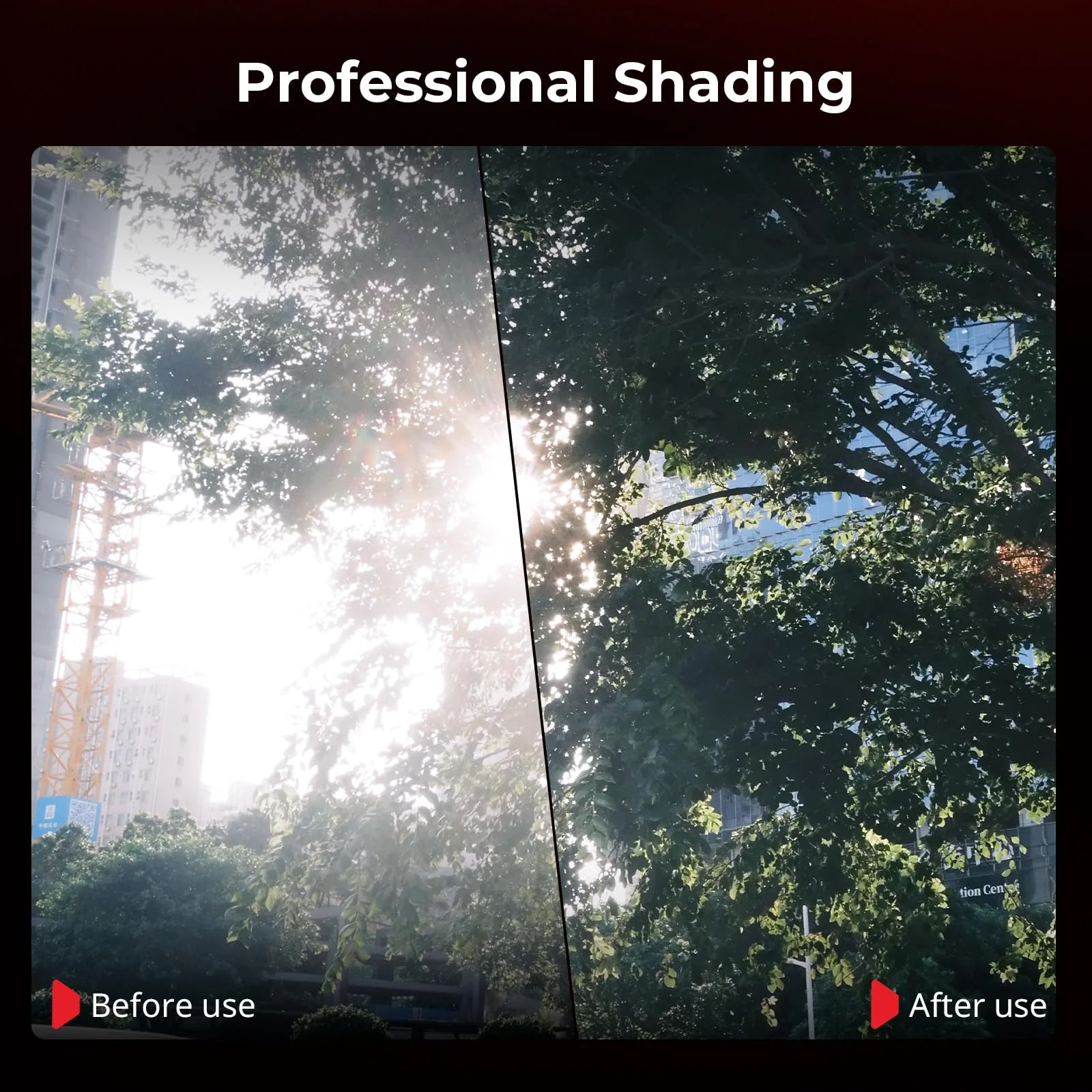 SMALLRIG X Half Lens Hood Sun Shade for Fujifilm, Shading Hood, Compatible with UV/VND Filters, Made of Aluminum Alloy, Anti-Scratch Protective Cover, Anti-Glare - 5215 Black - Image 2