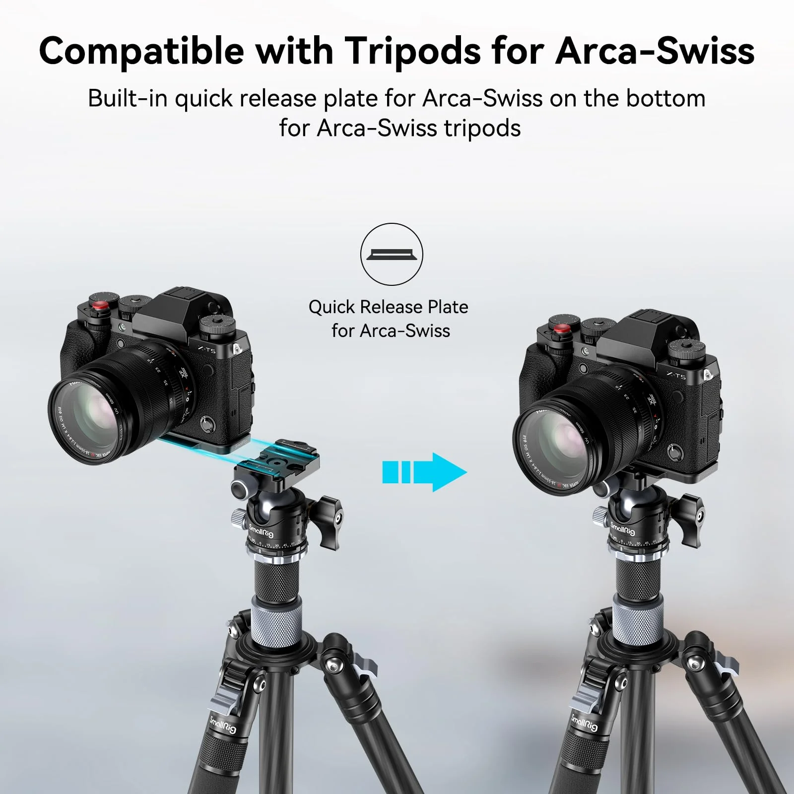 SmallRig X-T5 L-Shape Grip for FUJIFILM X-T5 Camera, Built-in Quick Release Plate for Arca, 1/4"-20 Holes, Ergonomic Silicone Handgrip, Shutter Button (Black) - 4260 Black - Image 4
