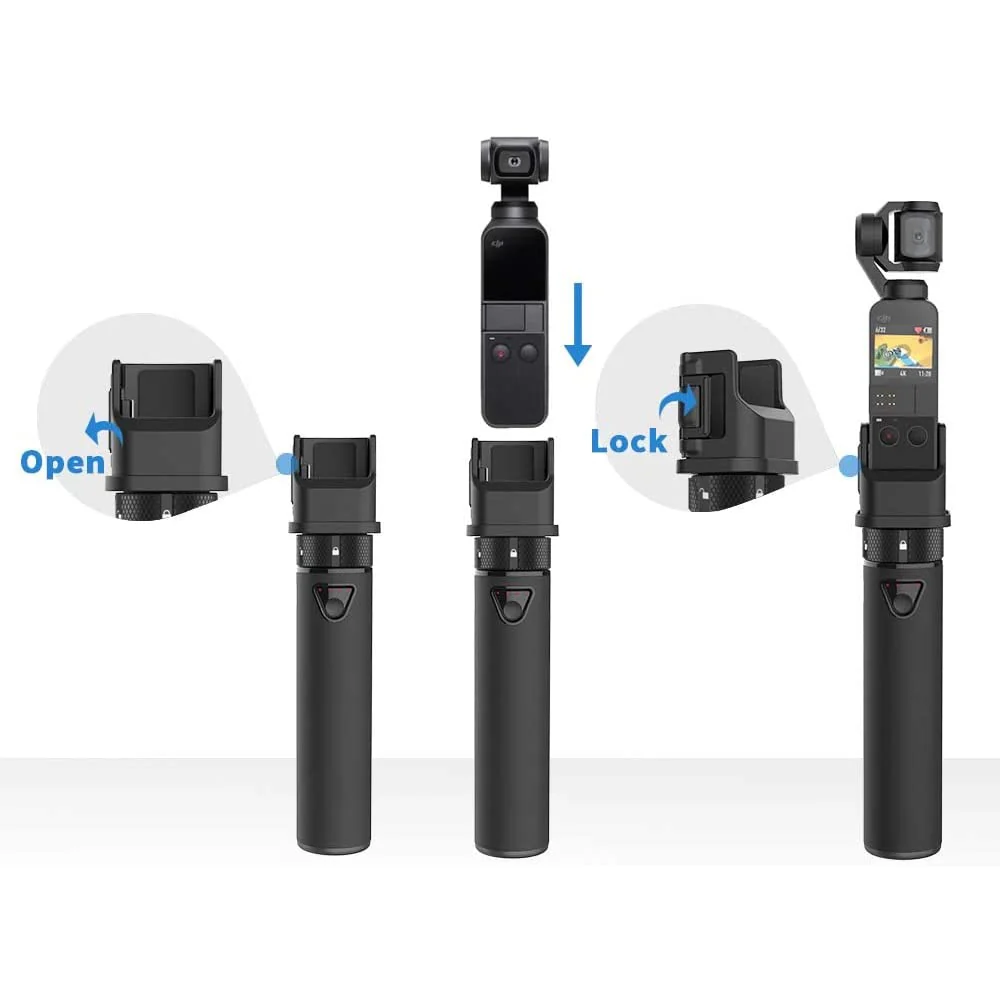 Smatree Portable Osmo Pocket 2 Battery Grip,Power Stick,5000mAh Extension Rod Power Bank Compatible with DJI Osmo Pocket 2 & DJI Osmo Pocket 1 (Not fit with Pocket 3!) - Image 3