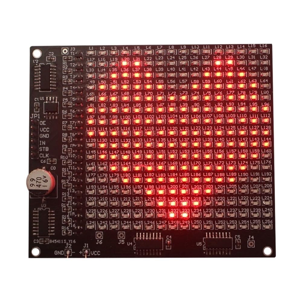 SMD Soldering Practice Board DX-TP17 256 SMD LED Advertising Screen Fun Component Soldering Practice Board Set - Image 3