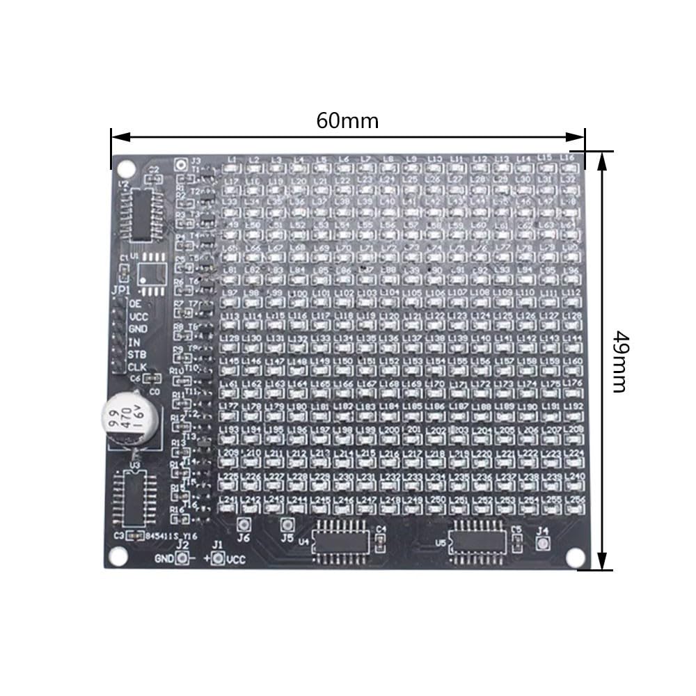 SMD Soldering Practice Board DX-TP17 256 SMD LED Advertising Screen Fun Component Soldering Practice Board Set - Image 4