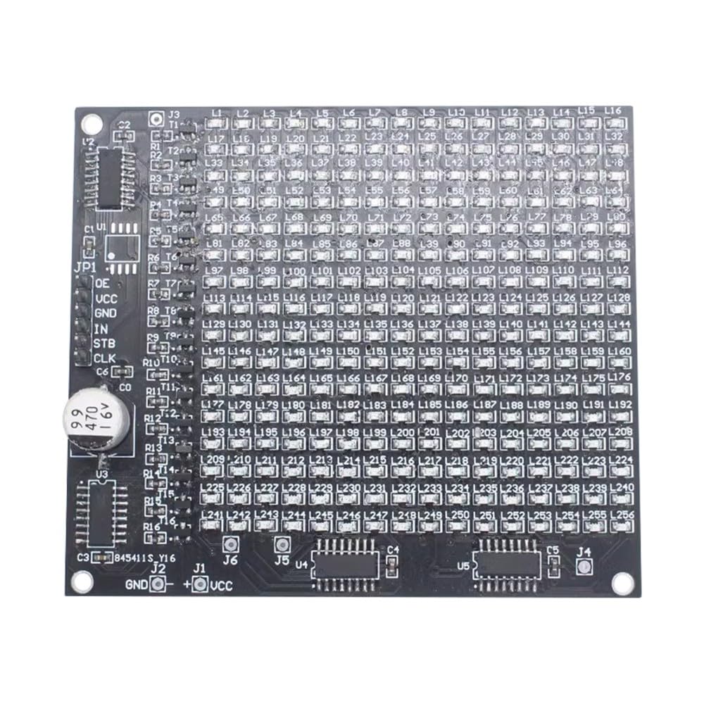 SMD Soldering Practice Board DX-TP17 256 SMD LED Advertising Screen Fun Component Soldering Practice Board Set - Image 8