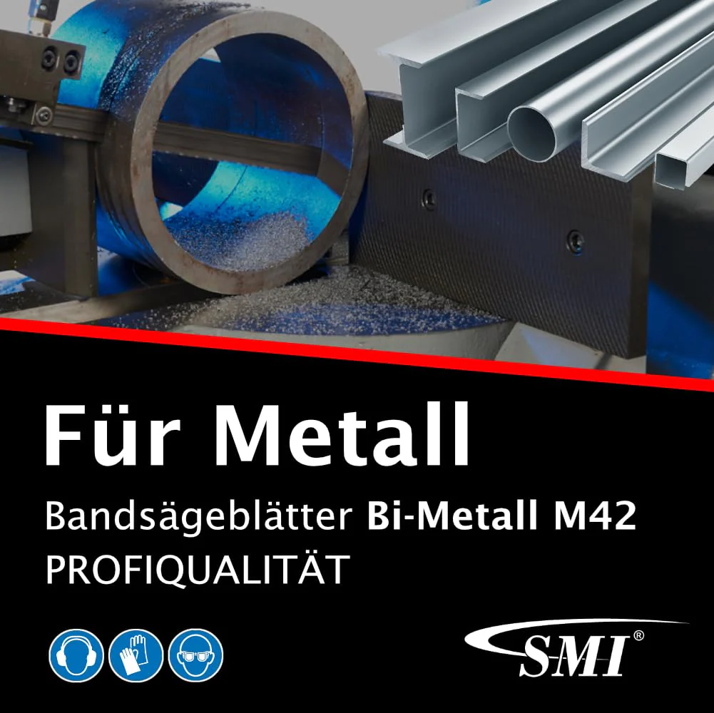 SMI Swiss Made Industries GmbH Set of 2 Bandsawblades Bi-Metal M42 1335 x 13 x 0.65 mm, 14 TPI e.g. suitable for Femi, Berg & Schmid, Flex, Alfra, Flott, Metallkraft Band Saw Blade - Image 3