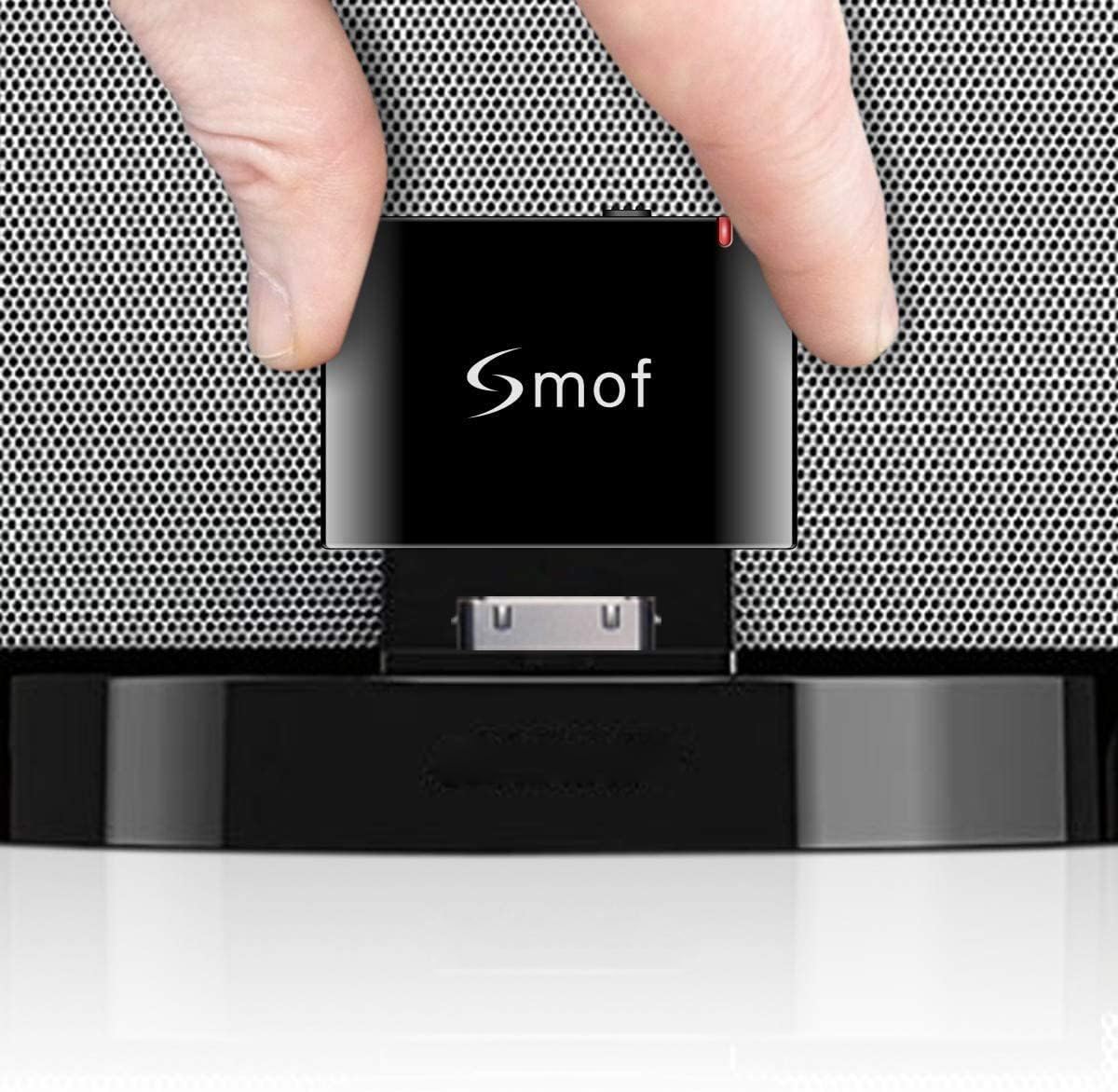 Smof 30 Pin Bluetooth Adapter Receiver for Bose Sounddock iPod iPhone Music Docking Station and Other 30 Pin Dock Speakers Bluetooth Audio Receiver with 3.5 mm Audio Cable (Not for Car or Motorcycle) - Image 9