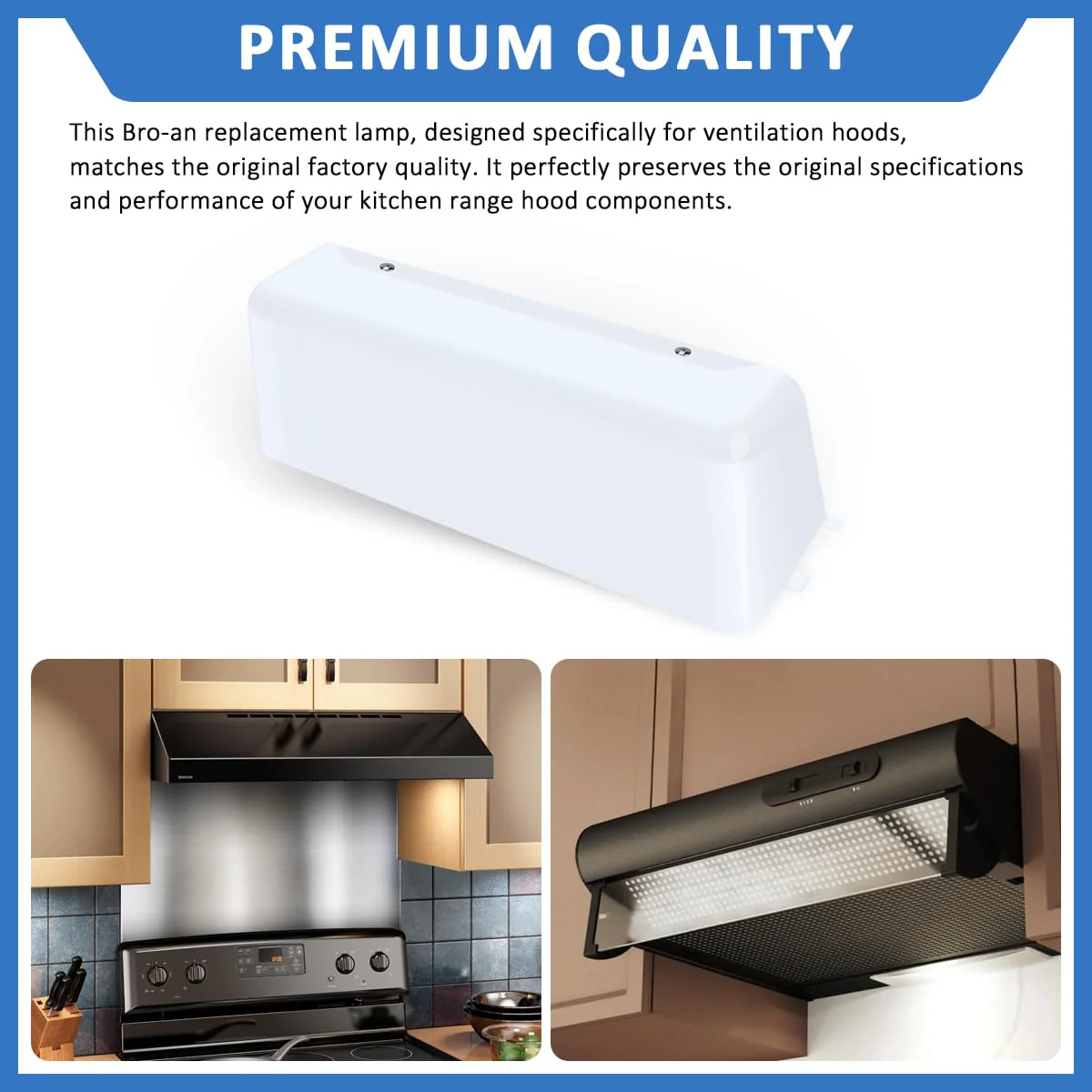 SNTK7504000 Range Vent Hood Light Lens Replacement for Bro-an qt20000 & Ken-more Range Hood, Replaces SNTK7504000 K7613000 K7613-000 NTK7504000 K7504000 AP3378324 949658 - Image 7