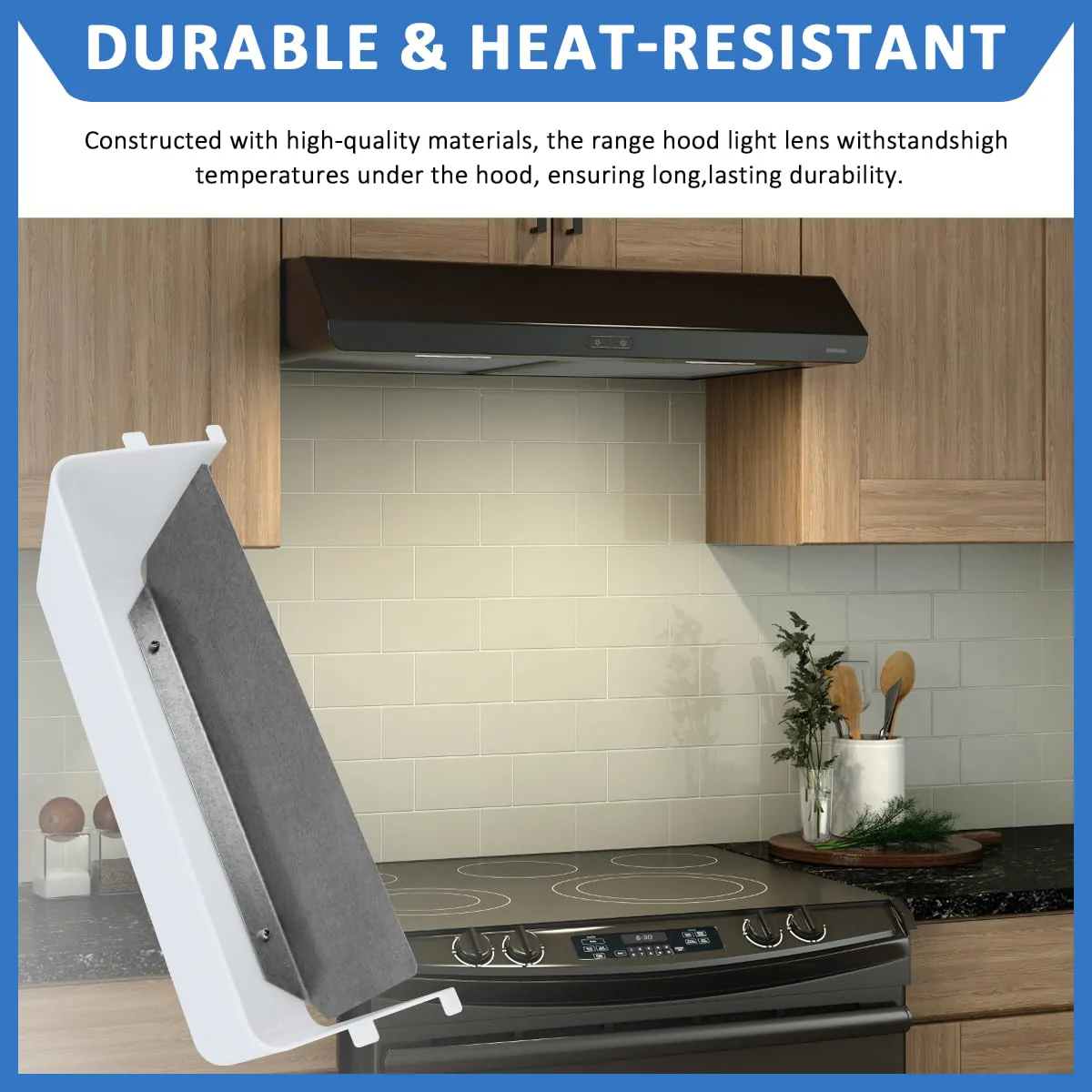 SNTK7504000 Range Vent Hood Light Lens Replacement for Bro-an qt20000 & Ken-more Range Hood, Replaces SNTK7504000 K7613000 K7613-000 NTK7504000 K7504000 AP3378324 949658 - Image 8