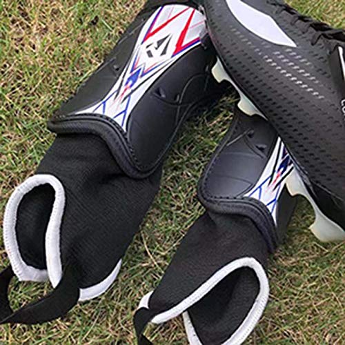 Soccer Football shin Guards with Low-Profile Flexible Super Protection,Great for Youth, Junior black/white Medium - Image 5