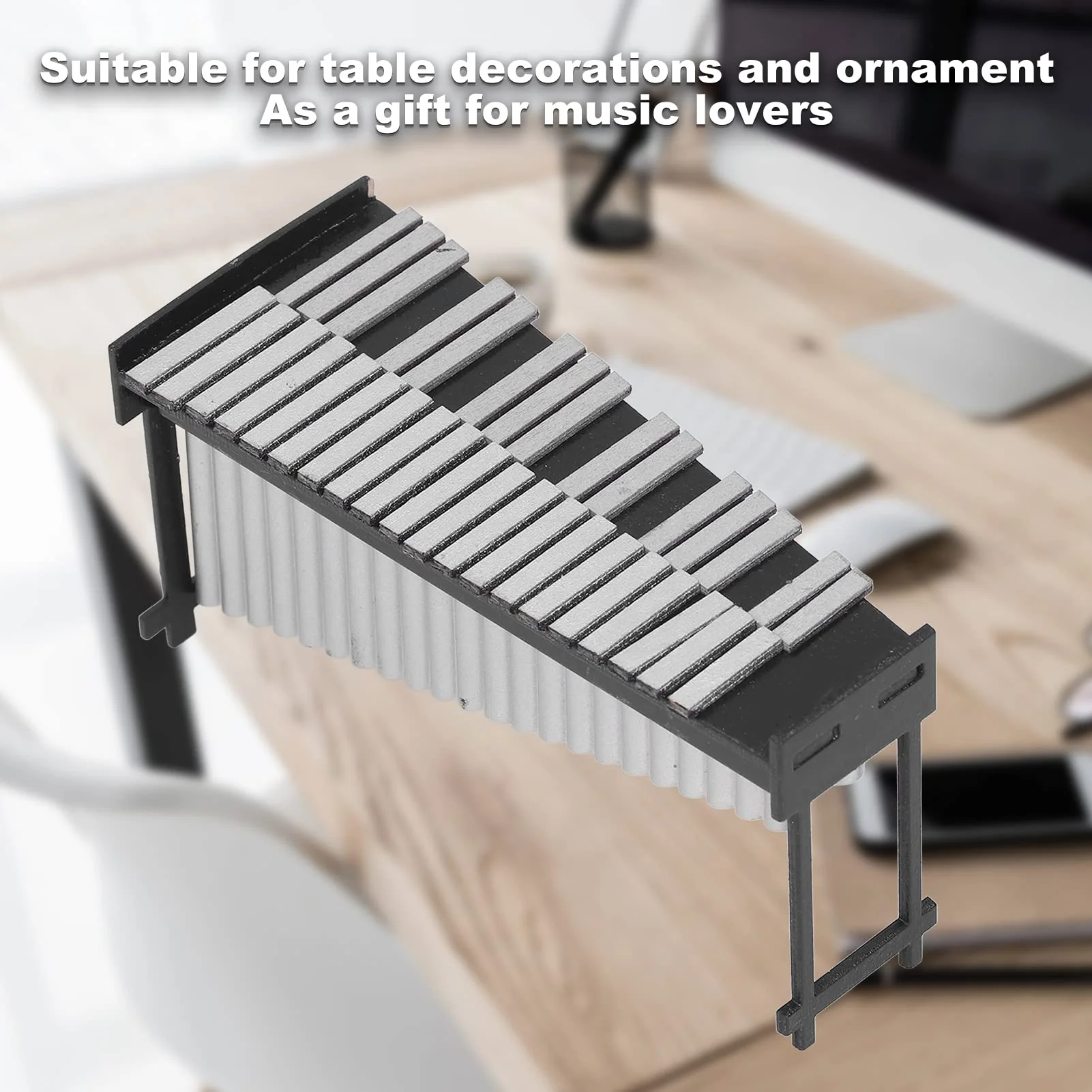 Socobeta Mini Marimba, Tiny Marimba Cute Style Exquisite Handcraft for Kids for Music Lovers for Table Decoration - Image 4