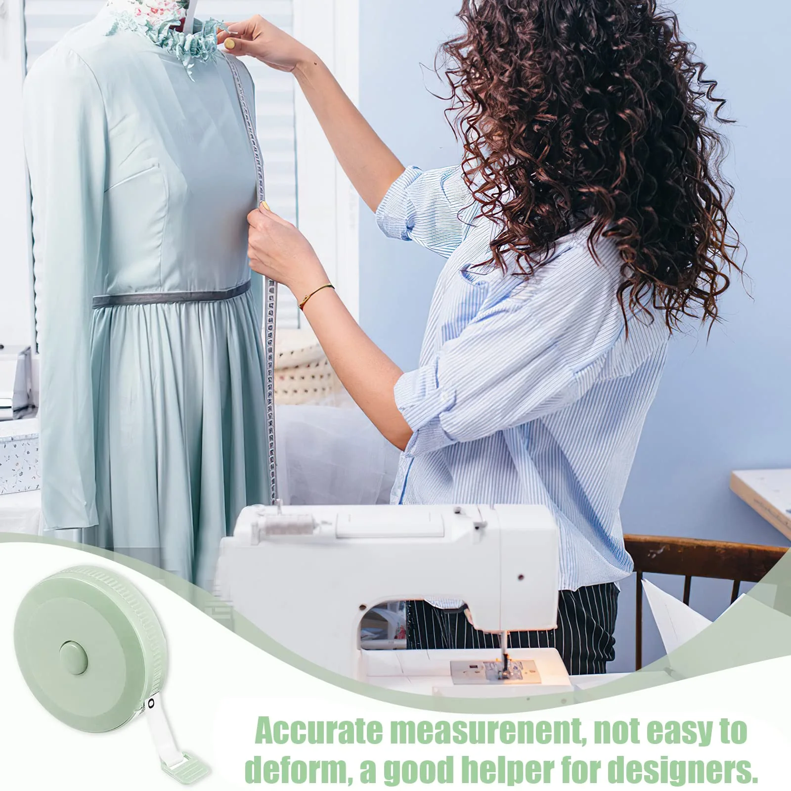 Soft Double-Sided Tape Measure, 3 Pieces Telescopic Tape Measure Body for Chest, Measuring Length, Waist (200 cm / 79 Inches) - Image 4