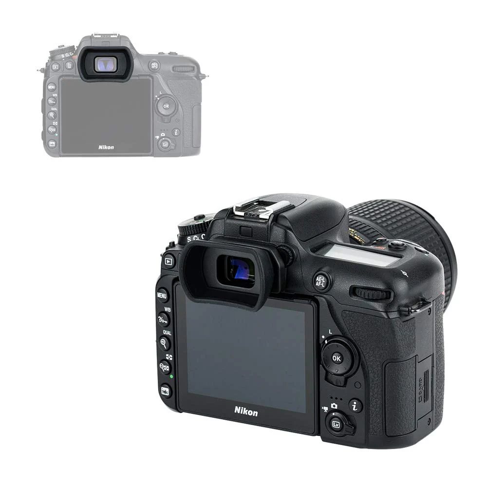 Soft Extended Eyecup Eyepiece Eyeshade for Nikon D7500 D7200 D7100 D7000 D5200 D5100 D3500 D3400 D3300 D3200 D3100 D750 D610 D600 D300 Viewfinder Replace Nikon DK-20 21 23 24 25 28 Replaces Nikon DK-20/21/23/24/25/28 - Image 5