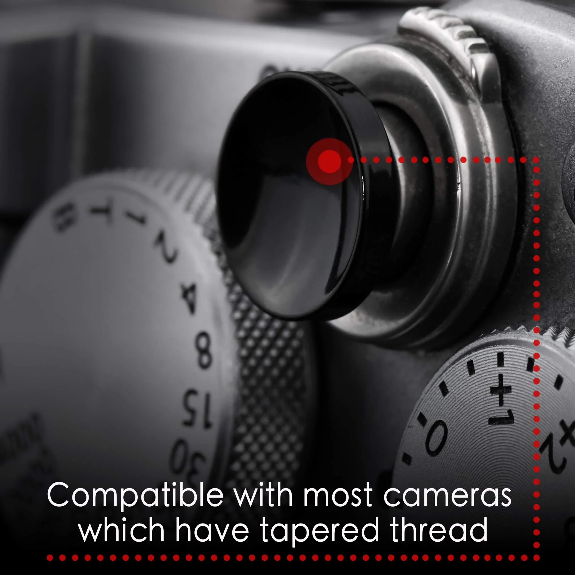 Soft Shutter Release Button (2 Pack/Black) High-end Concave Camera Shutter Button Black - Image 5