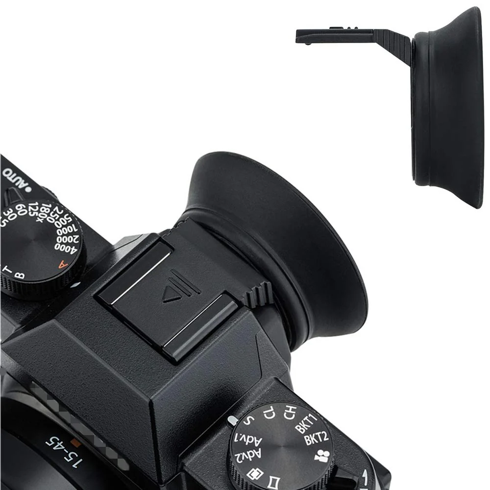 Soft Silicon Camera Viewfinder Eyecup Eyepiece Eyeshade for Fujifilm Fuji X-T30II X-T30 II X-T20 X-T10 Eye Cup Protector Cushion (Hot Shoe Mount Installation) for X-T30II X-T30 X-T20 X-T10 - Image 3