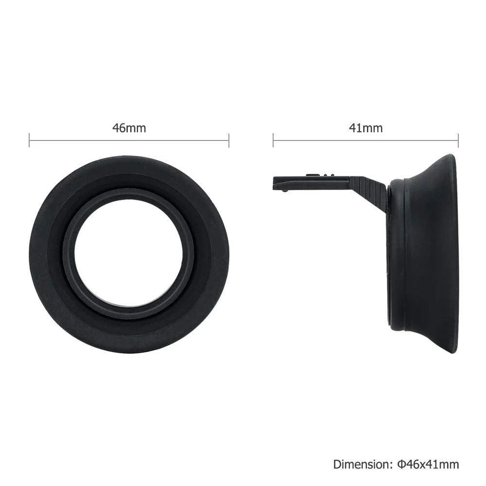Soft Silicon Camera Viewfinder Eyecup Eyepiece Eyeshade for Fujifilm Fuji X-T30II X-T30 II X-T20 X-T10 Eye Cup Protector Cushion (Hot Shoe Mount Installation) for X-T30II X-T30 X-T20 X-T10 - Image 6