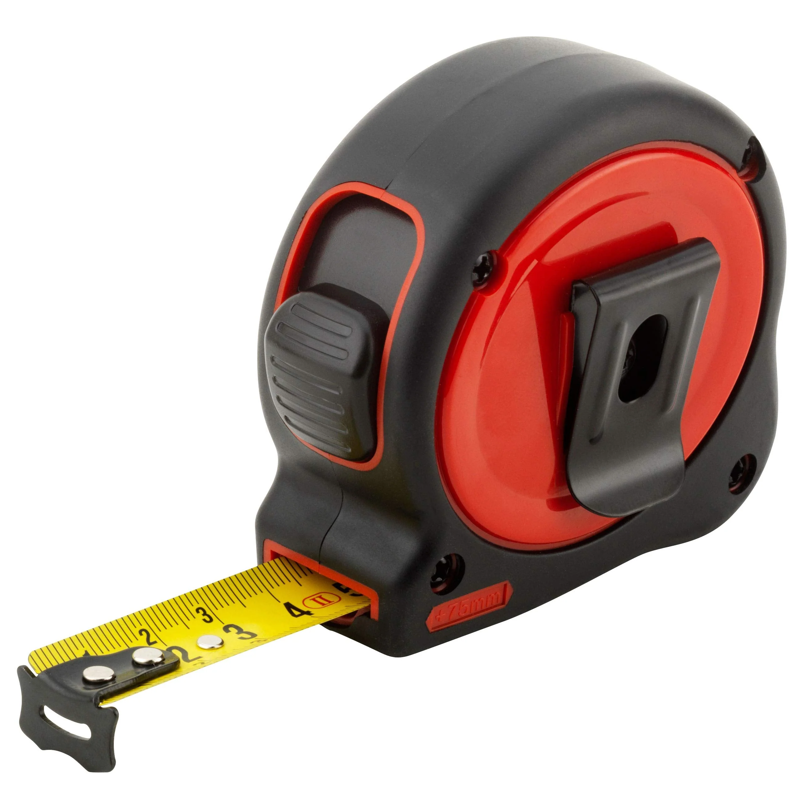 SOLA Protect Tape Measure 3 m / 16 mm – Robust Tape Measure with Belt Clip – Steel Tape Painted Yellow with mm Scale – Accuracy Class II – Roll Meter with Movable End Hook – Length 3 m, 5 m, 8 m 3m / 16mm - Image 3