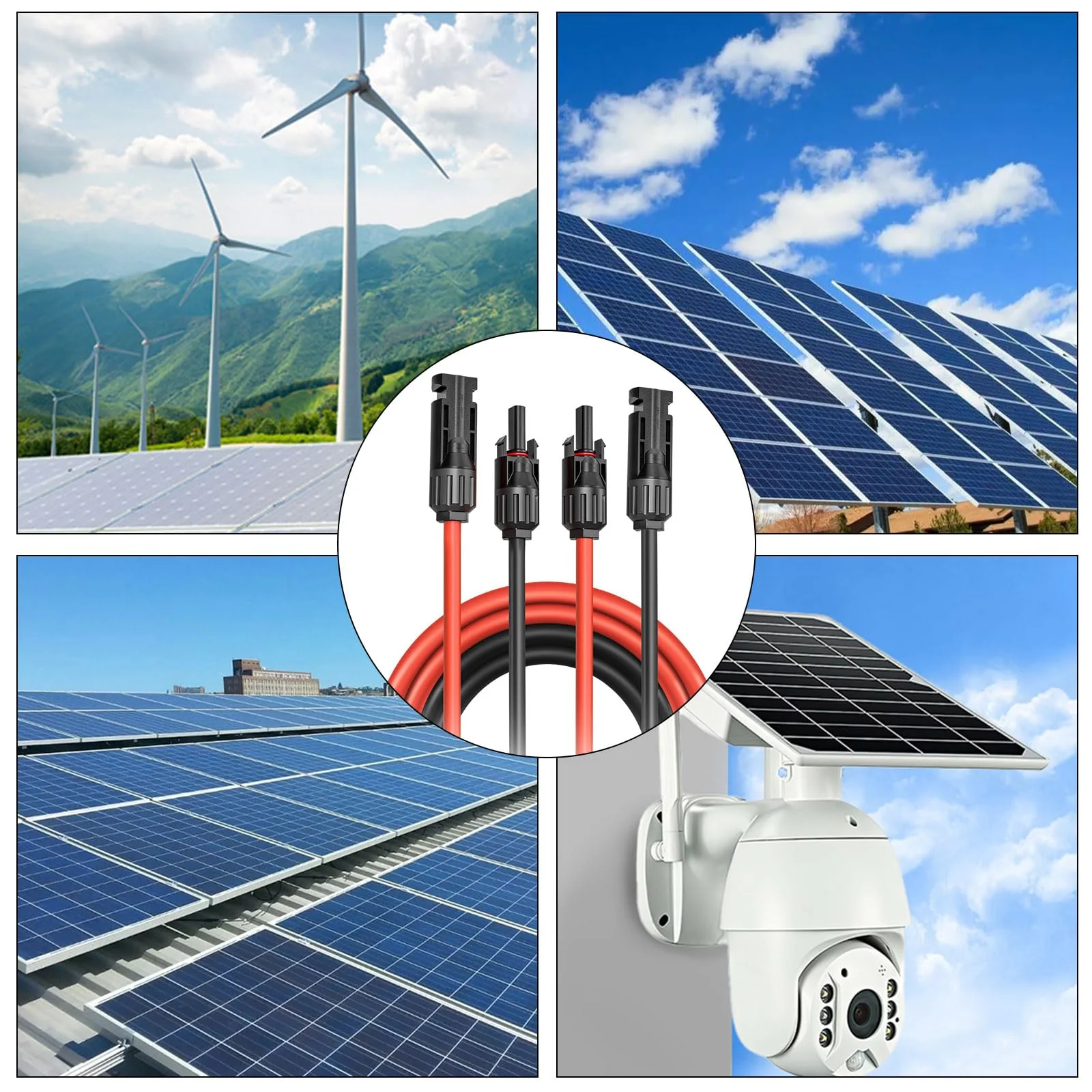Solar Cable Extension, 4 mm² 1/2/3/5/10 m Solar Cable Extension, Photovoltaic Solar Cable, Connection Cable, Solar Plug, IP67 Waterproof Plug (4 mm²/5 m) 4 mm²/5 m - Image 7