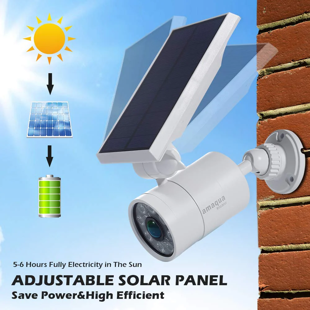 Solar Motion Sensor Lights Outdoor 9-Watt(110W Equ.) 1400-Lumen Aluminum Solar Motion Spotlights Flood Security for Outside Garden Driveway Garage Home, 2-Year 100% FREE Warranty Guarantee(White) White - Image 4