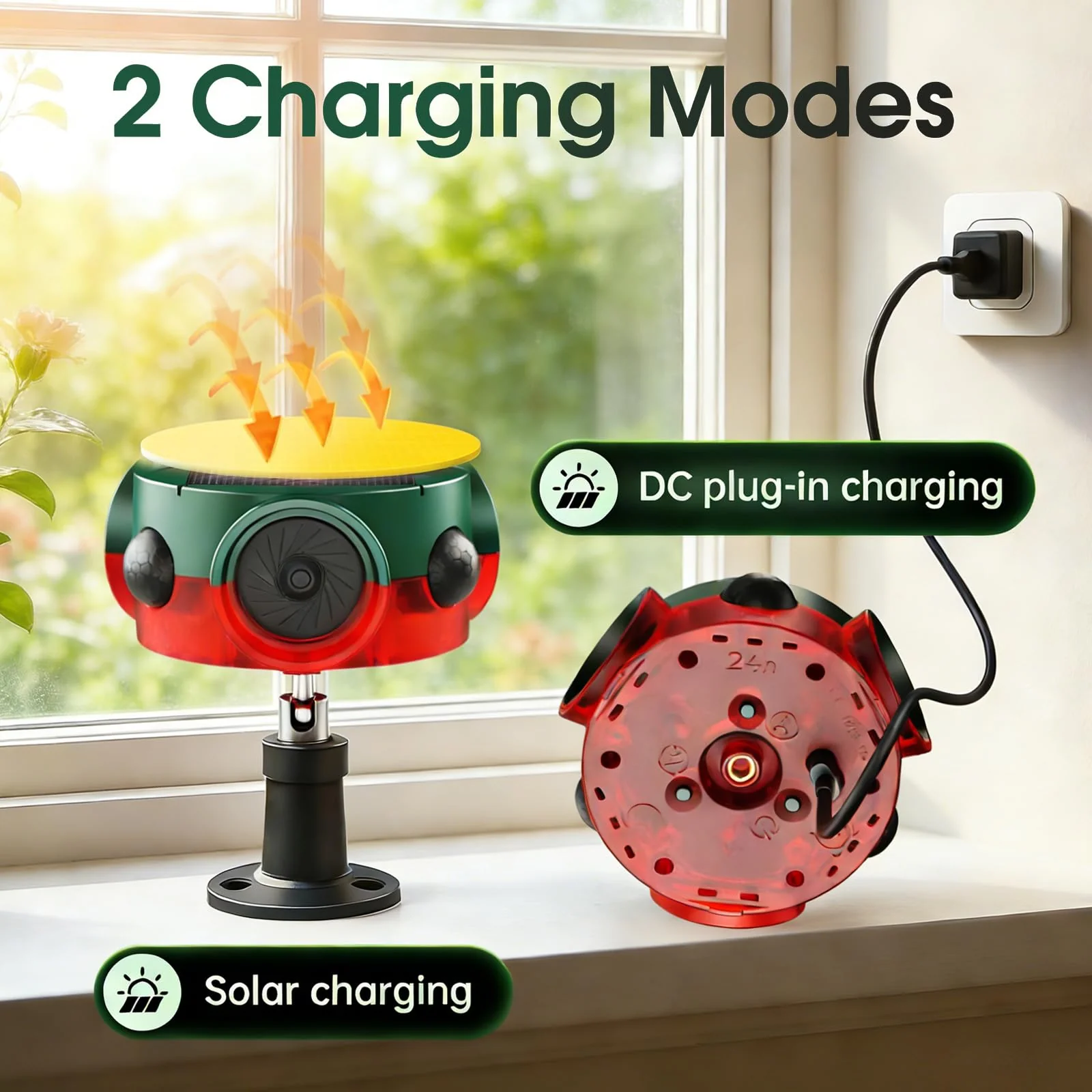 Solar Outdoor Motion Sensor Alarm - 360° Detection & 3x120dB Speakers, 3 Sensors, Universal Mount & Ground Stake, IP65 Waterproof Security Alarm for Yard, Farm, Warehouse (1pack) 1pack - Image 7