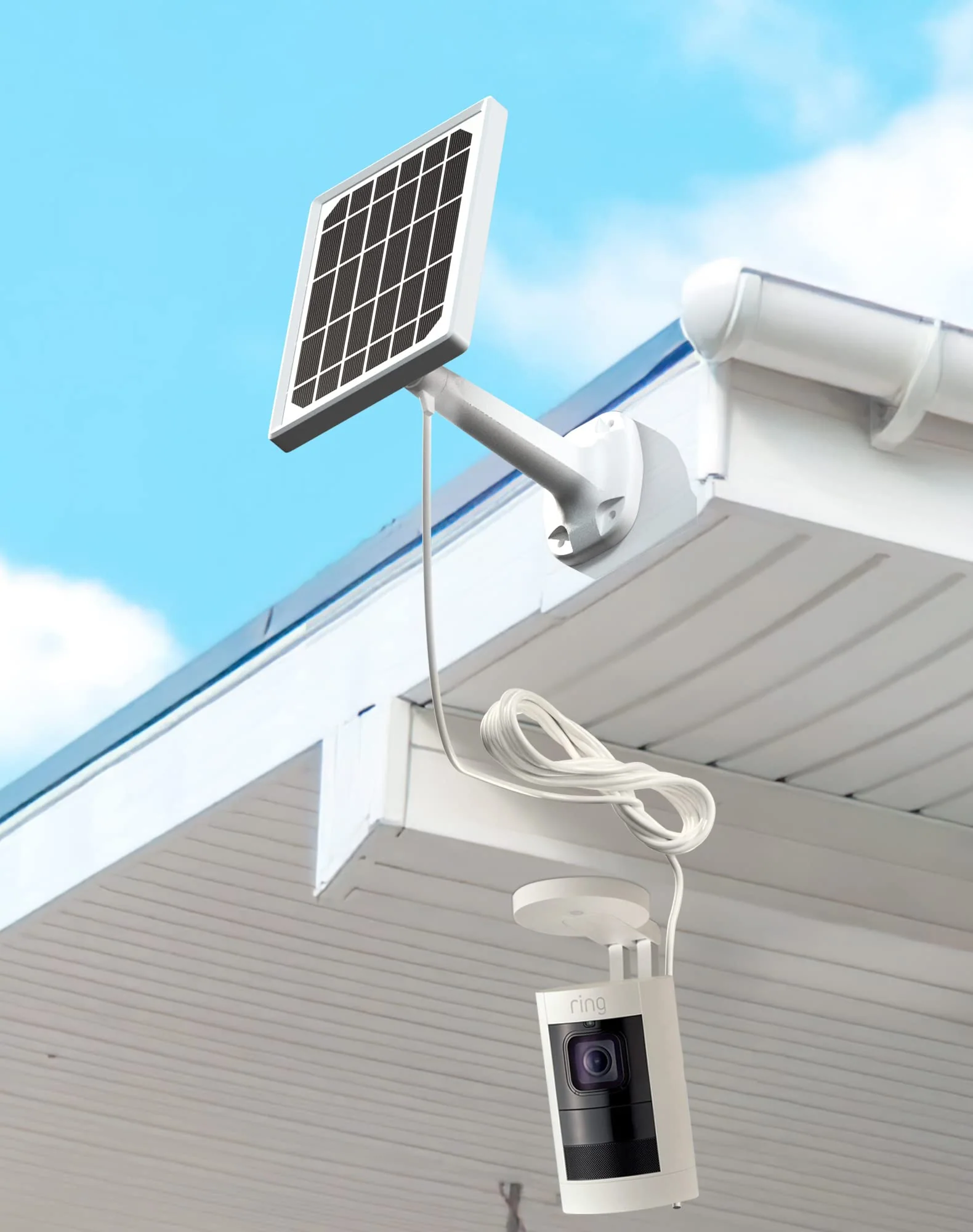 Solar Panel for Ring Camera, Camera Solar Panel Charger Compatible with Ring Stick Up Cam Battery & Spotlight Cam Battery/Plus/Pro,Waterproof, Fast Charging - Image 6