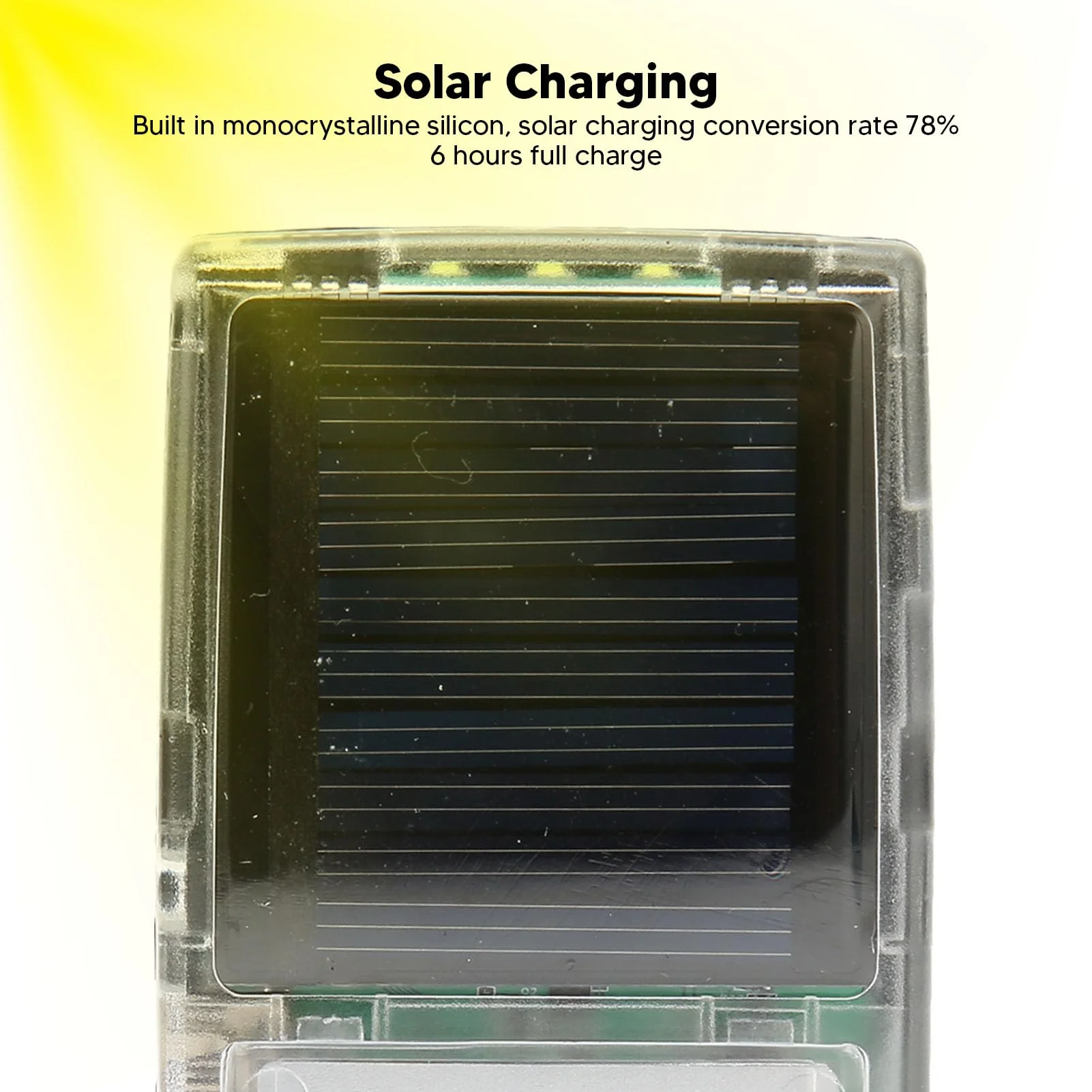 Solar Powered Bible Reader, Portable Electronic Bible Audio Player Built in 8G Capacity for Seniors and The Blind. 350mAh (English KJV with French with Aramaic) English KJV with French with Aramaic - Image 3