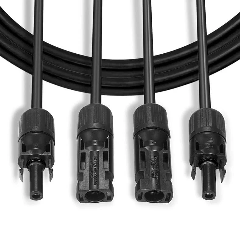 SOLARTRONICS Extension Cable 4 mm² H1Z2Z2-K Solar Cable Balcony Power Station Connection Cable Black with Plug on Both Sides for Solar Panels PV GAK. Made in Germany (2 x 5 m) 5m - 4mm² - Image 5