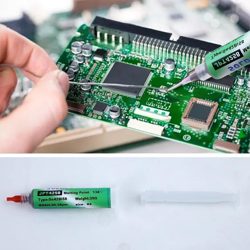 Soldering Core and Flux Paste for Electronic Repair No-Clean Flux (20g) Desoldering Kit Solder Core and Flux Paste - Image 2