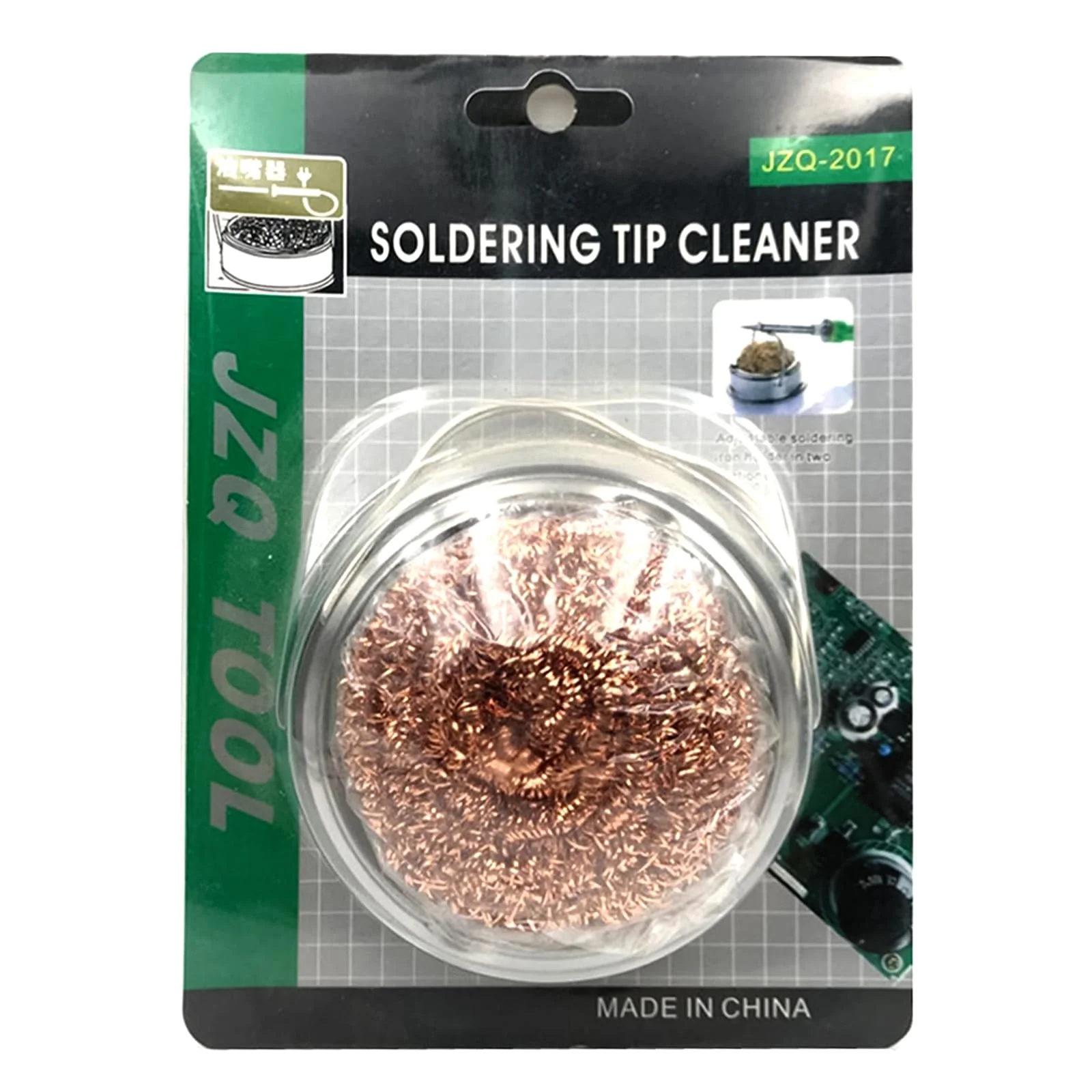 Soldering Tip Cleaner, Soldering Iron Tip Cleaner with Spiral Wool Holder, Brass Soldering Tip Cleaning Wire, Wrapped Brass Tip Cleaner for Cleaning Soldering Irons and Tips - Image 7